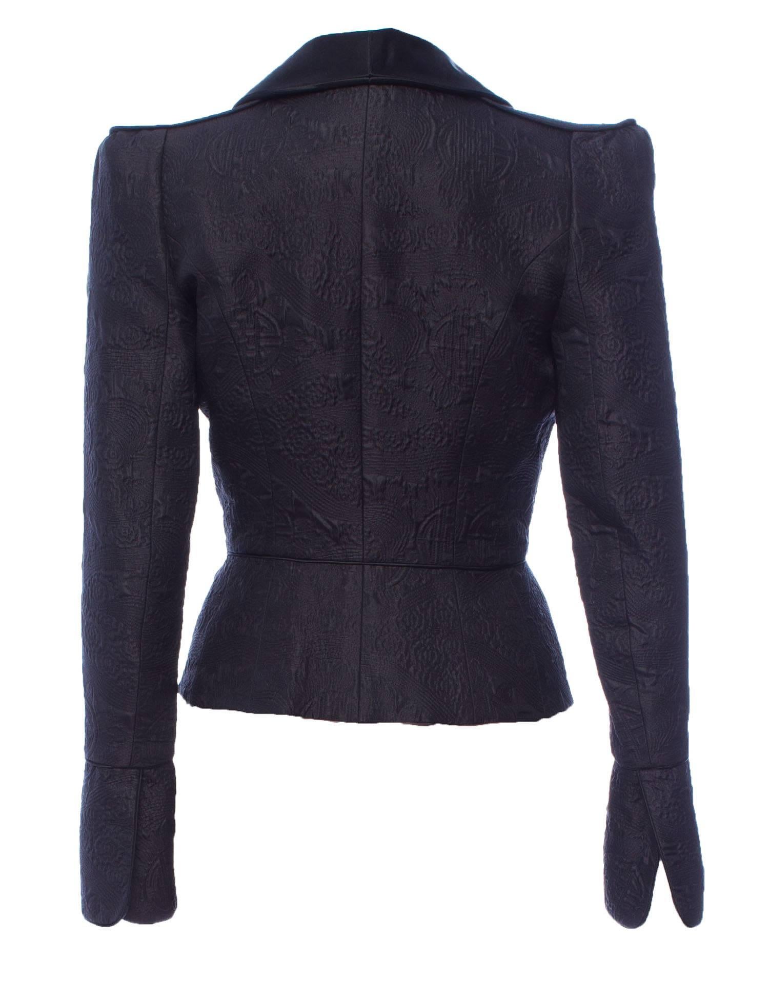 New Tom Ford for Yves Saint Laurent F/W 2004 Chinoiserie Tuxedo Jacket Fr.40 - 8 In New Condition In Montgomery, TX