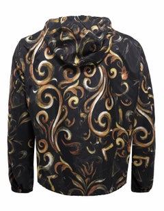 New Versace Men's Barocco Intante Hooded Jacket Windbreaker 50 - US 40