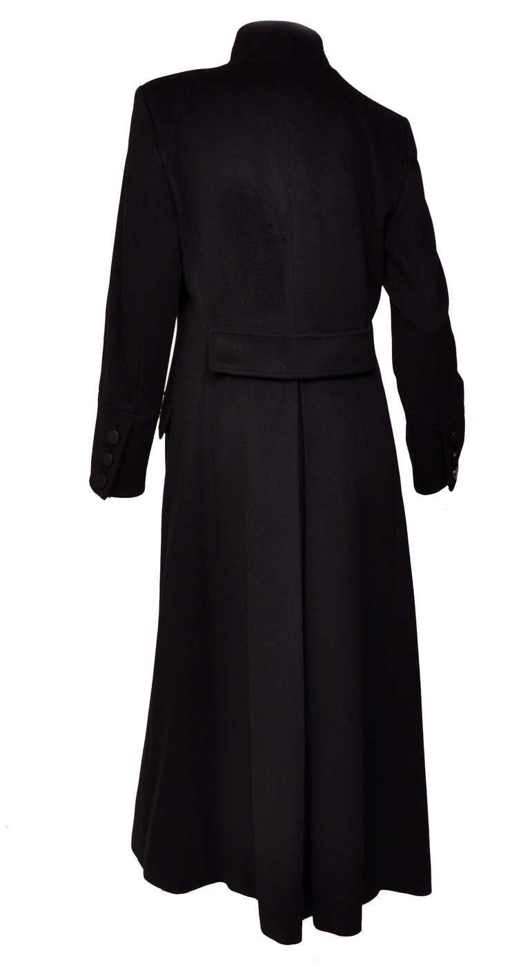 A Fabulous Creation from Tom Ford Era!!!
Tom Ford for Yves Saint Laurent Wool Long Coat
Fr. Size - 38 ( US 6 )
F/W 2001 Runway Collection
100% Wool, Military Style, Hook and Eye Closure, Two Front Pockets, Fully Lined.
Made in Italy.
Measurements: