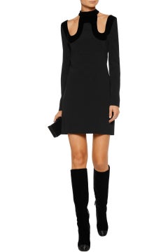 New $2700 Tom Ford Bead-embellished Black Velvet High Heel Boots 39.5 - 9.5