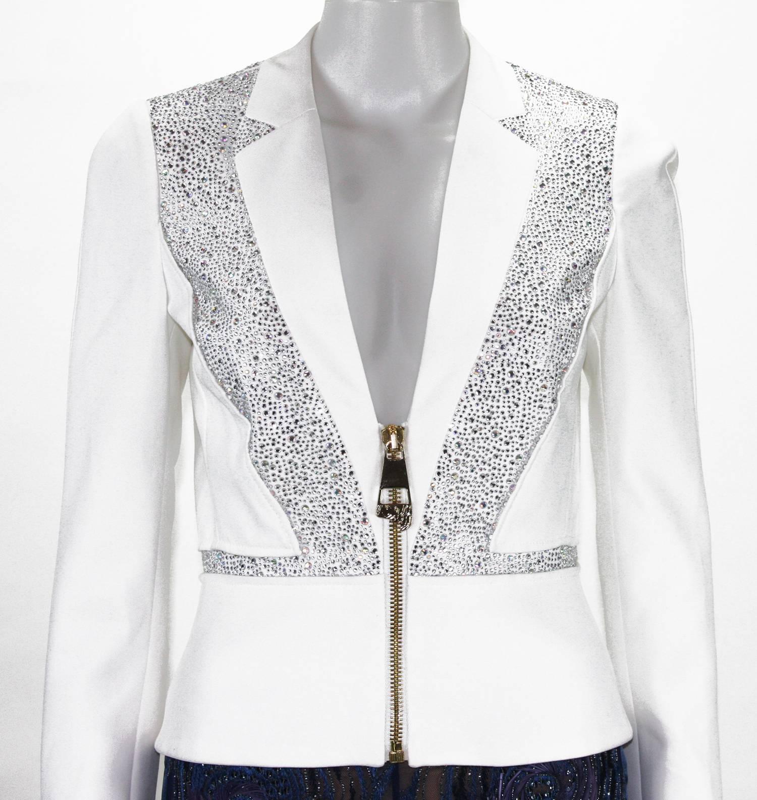 versace white blazer