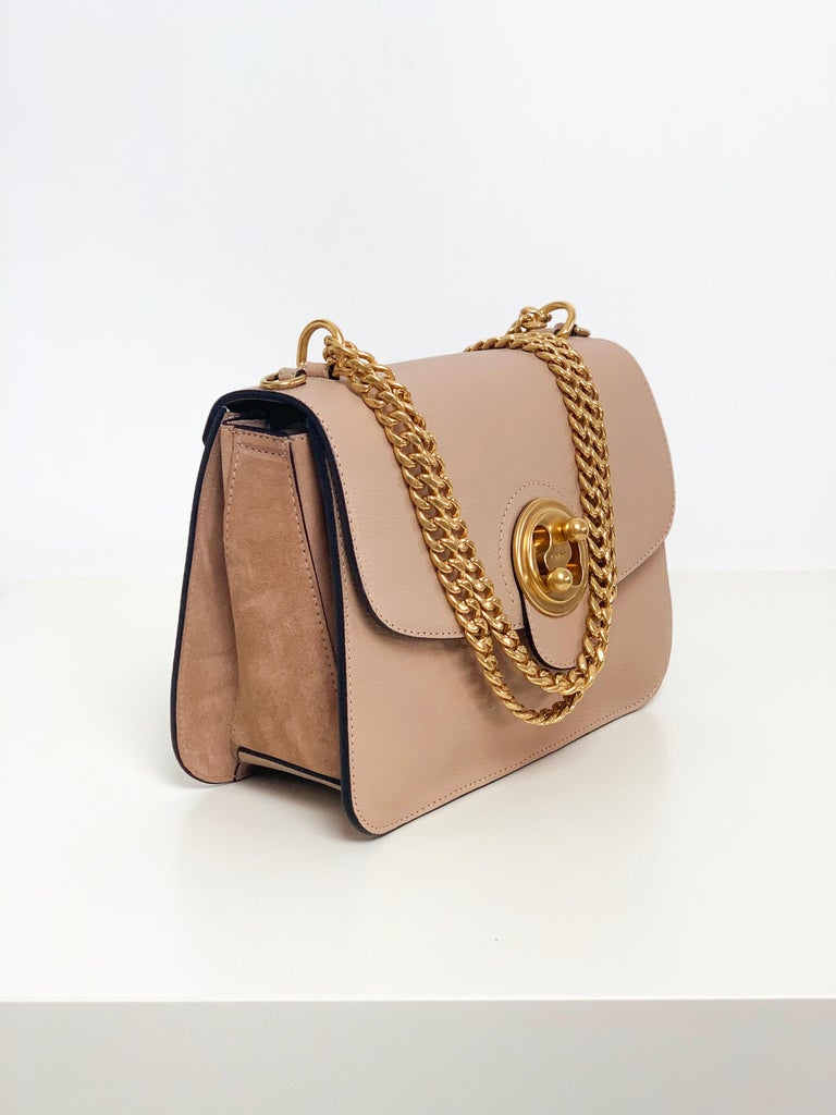 Chole Mily shoulder bag in nude at 1stDibs | chloe_caramel nude