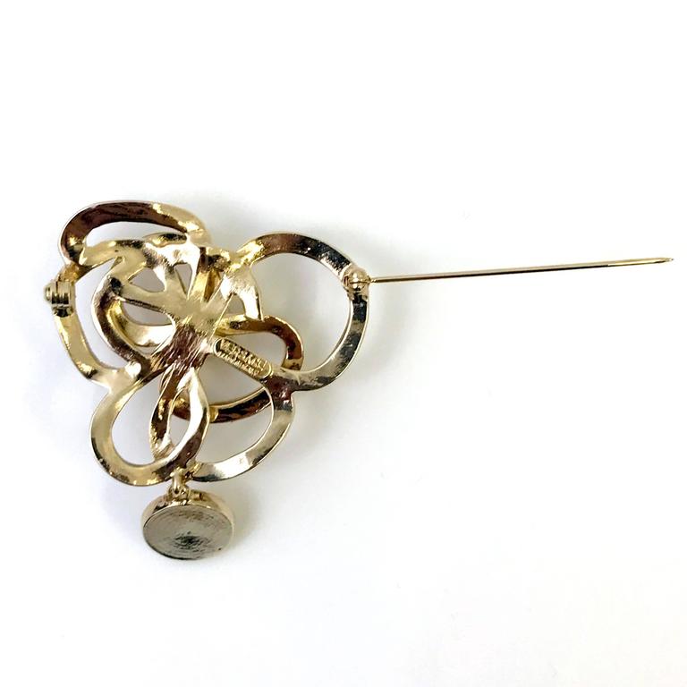 Versace Flower Brooch, 1990s at 1stDibs | versace brooch, versace