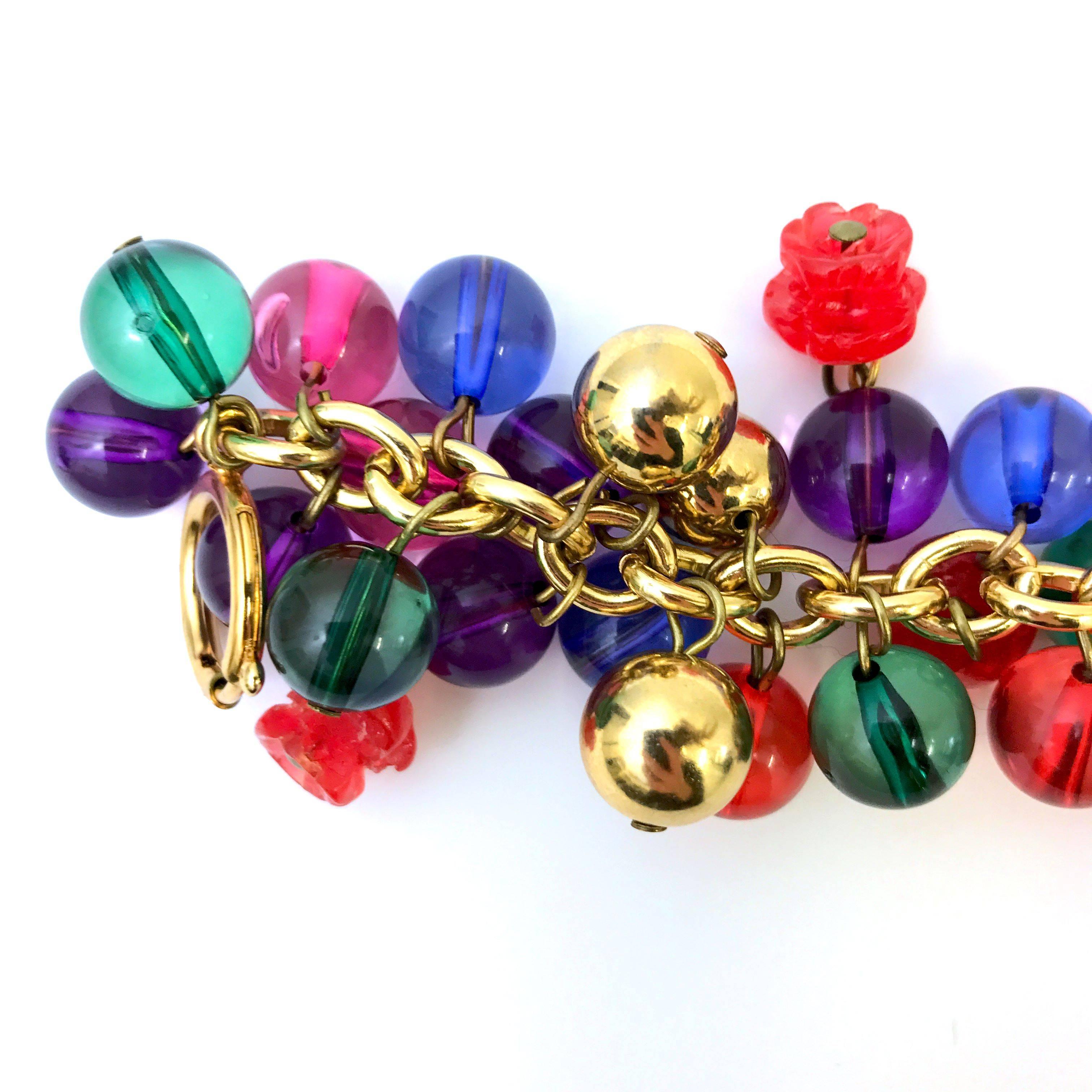 Gianni Versace multicoloured glass beaded bracelet, 1990s   2