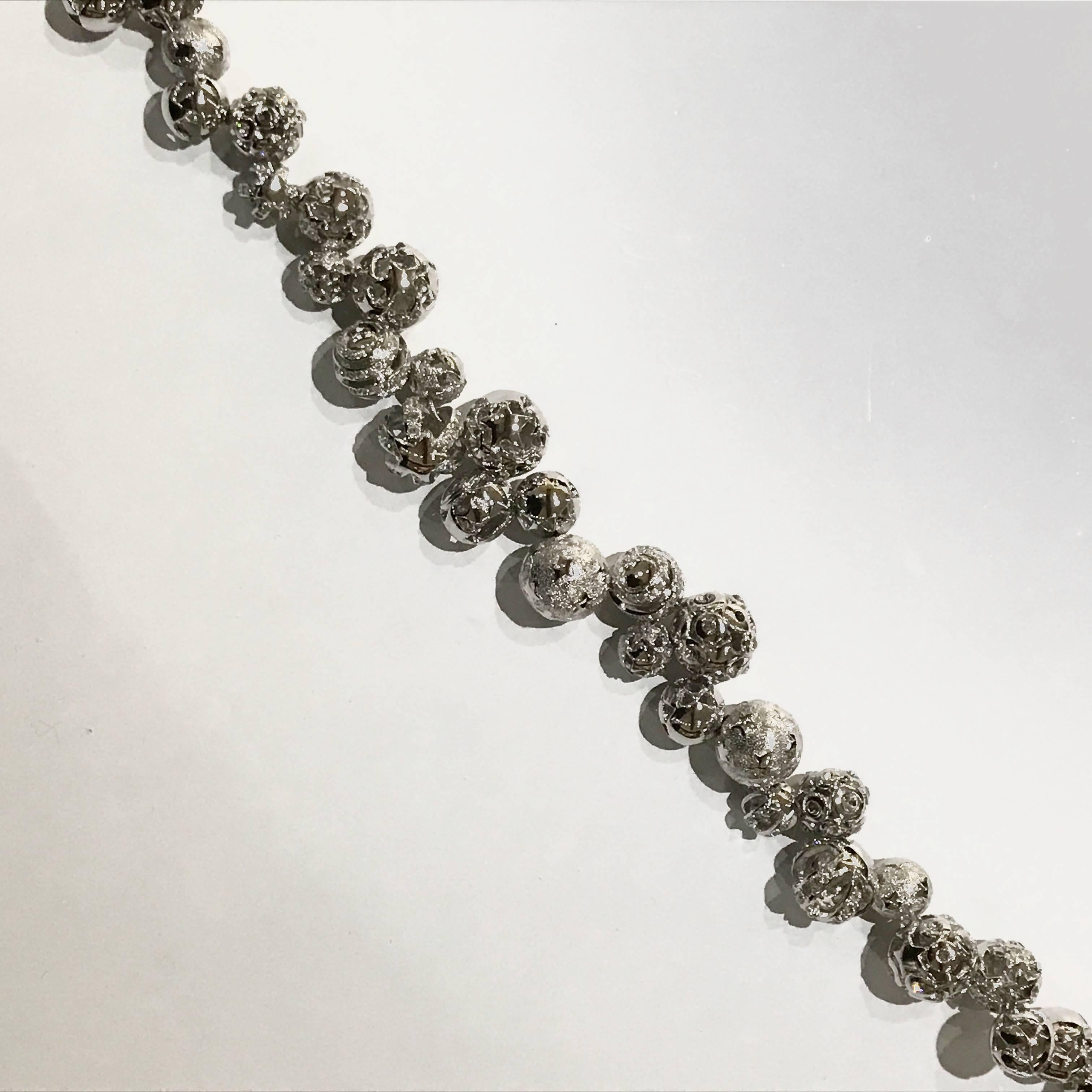 1990s Gianni Versace ball necklace with cutout detailing For Sale 1