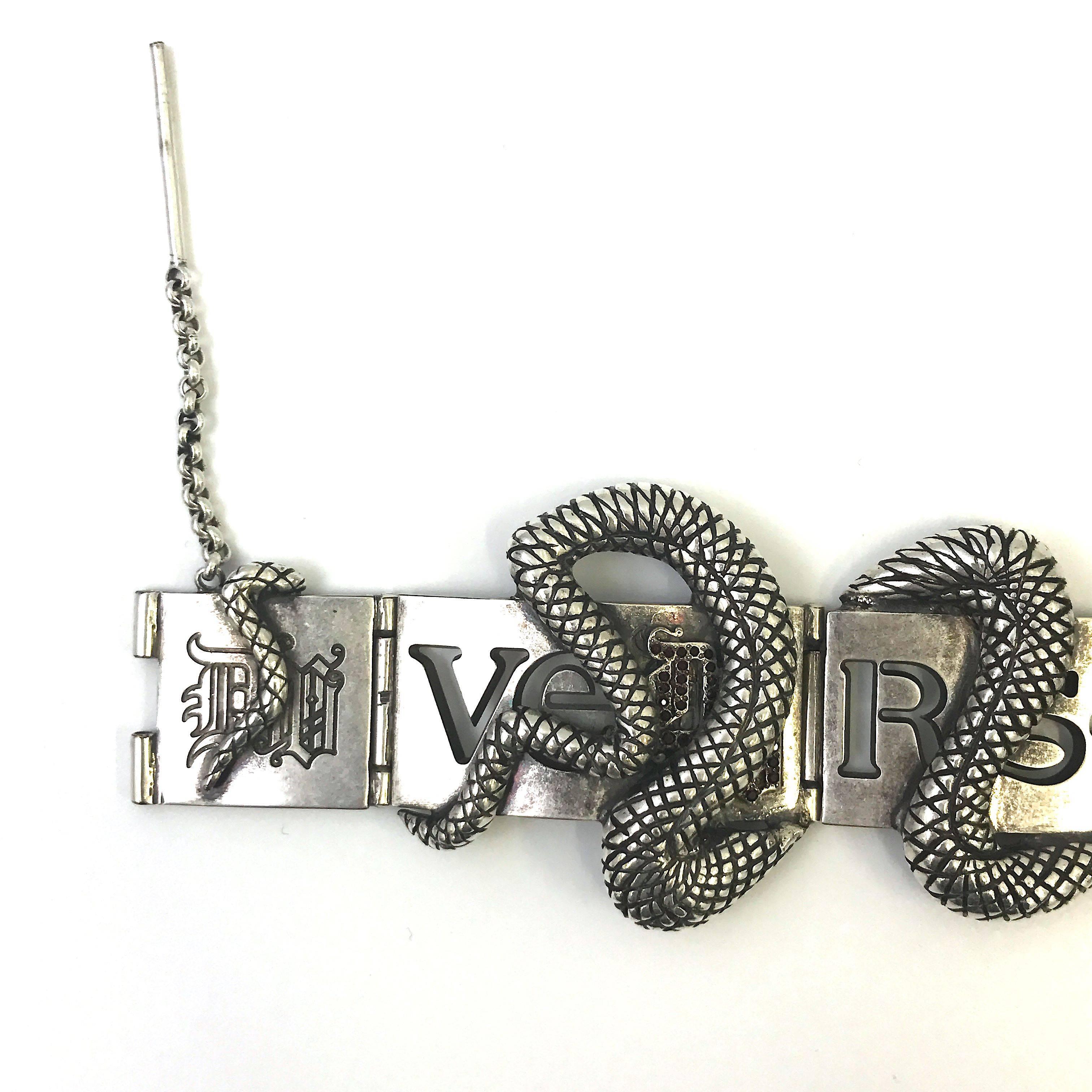 Choker serpent en métal Gianni Versace, années 1990  Pour femmes en vente