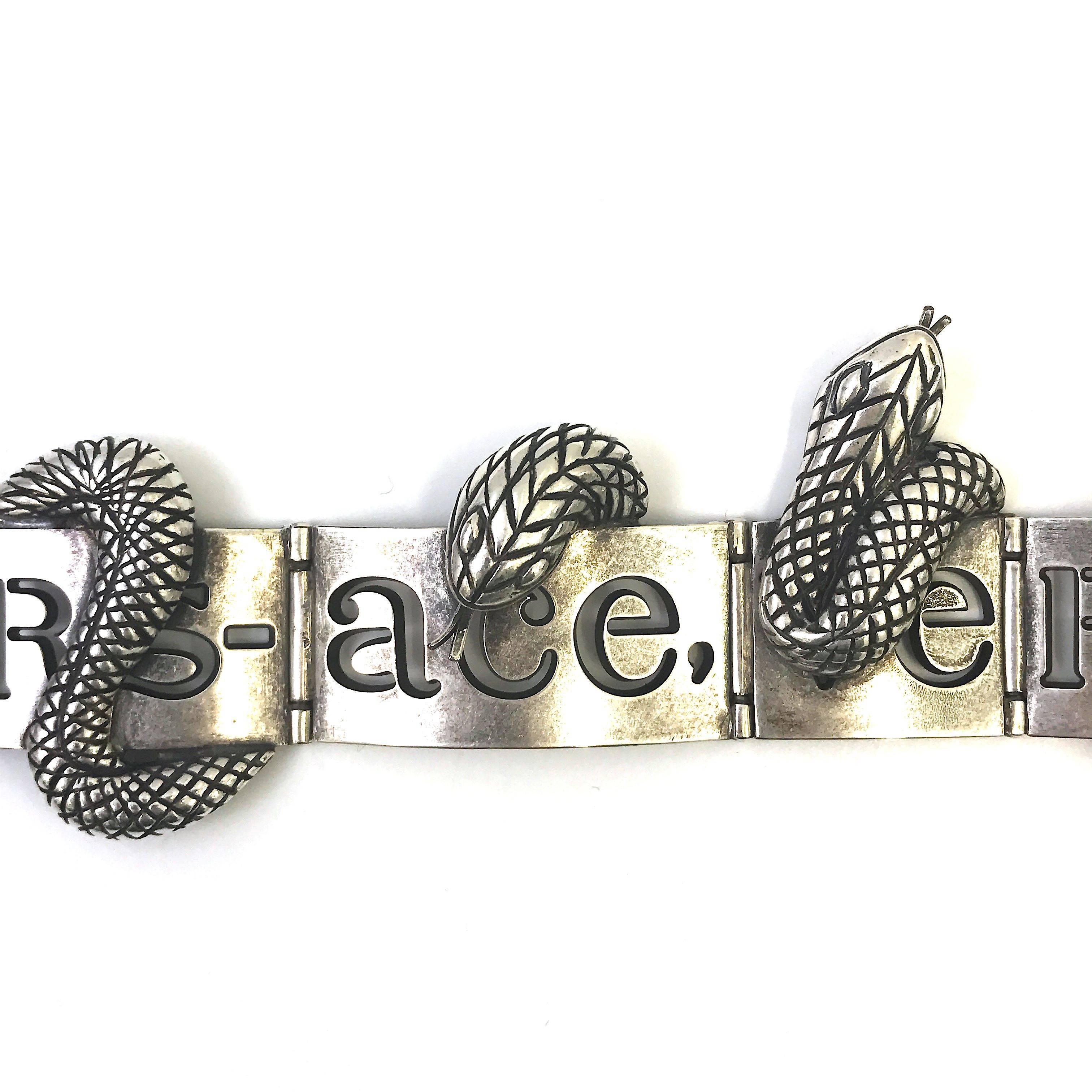 Gianni Versace Metallschlangenhalsband, 1990er Jahre  im Angebot 2