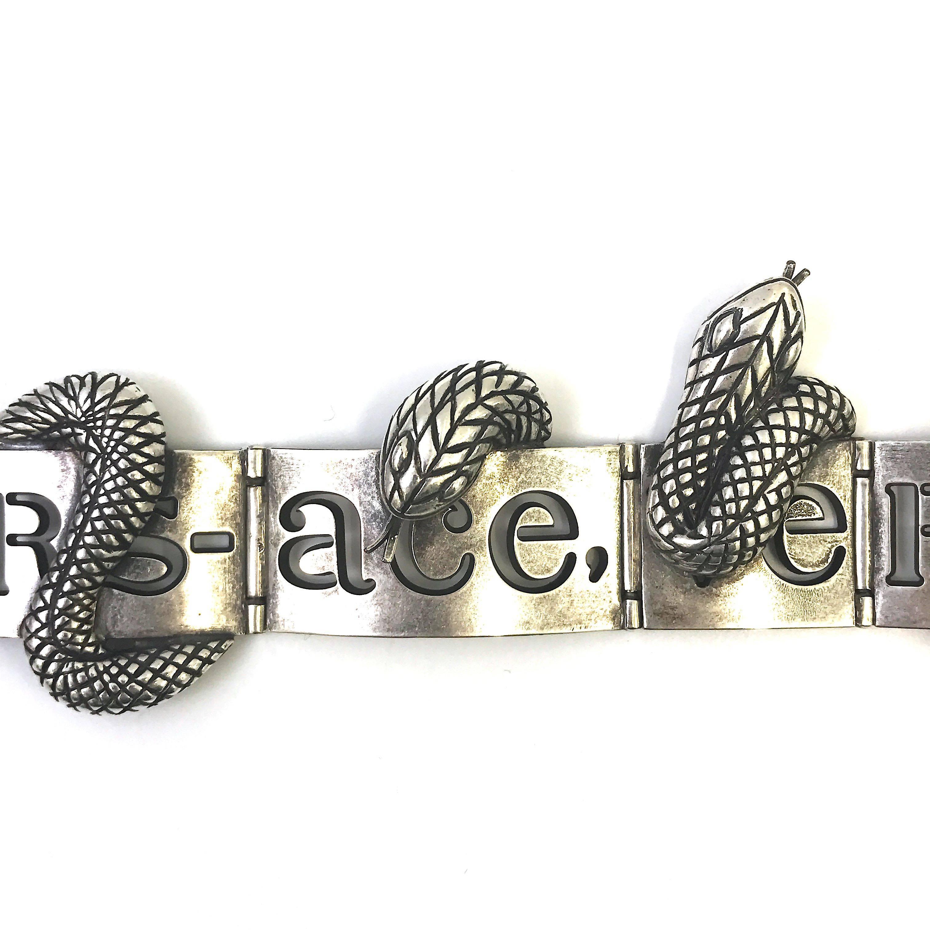 Gianni Versace, girocollo con serpente in metallo, anni '90 in vendita 2