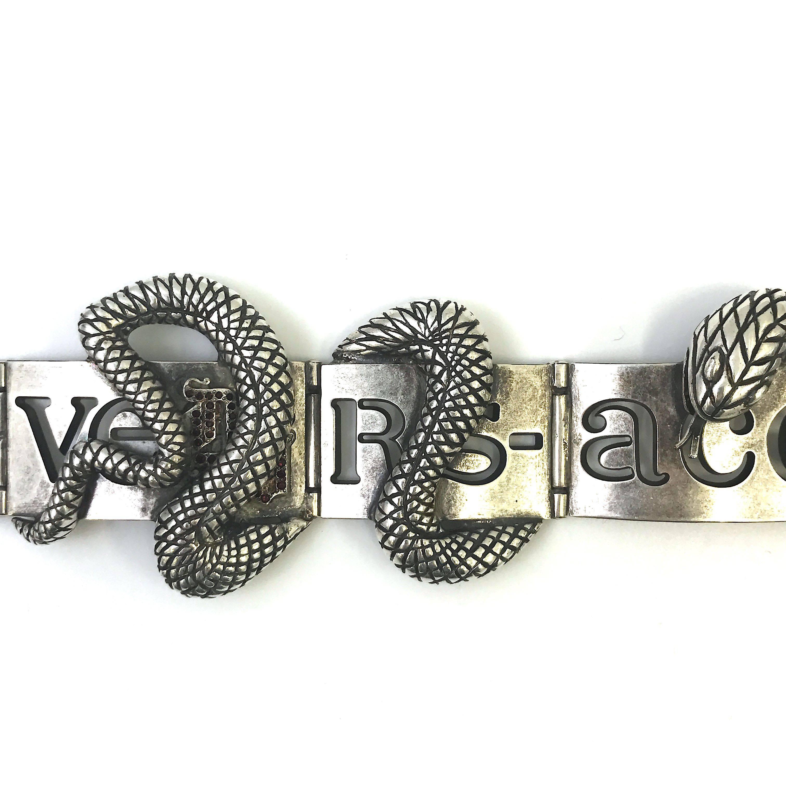 Women's Gianni Versace Metal Snake Choker, 1990s  For Sale