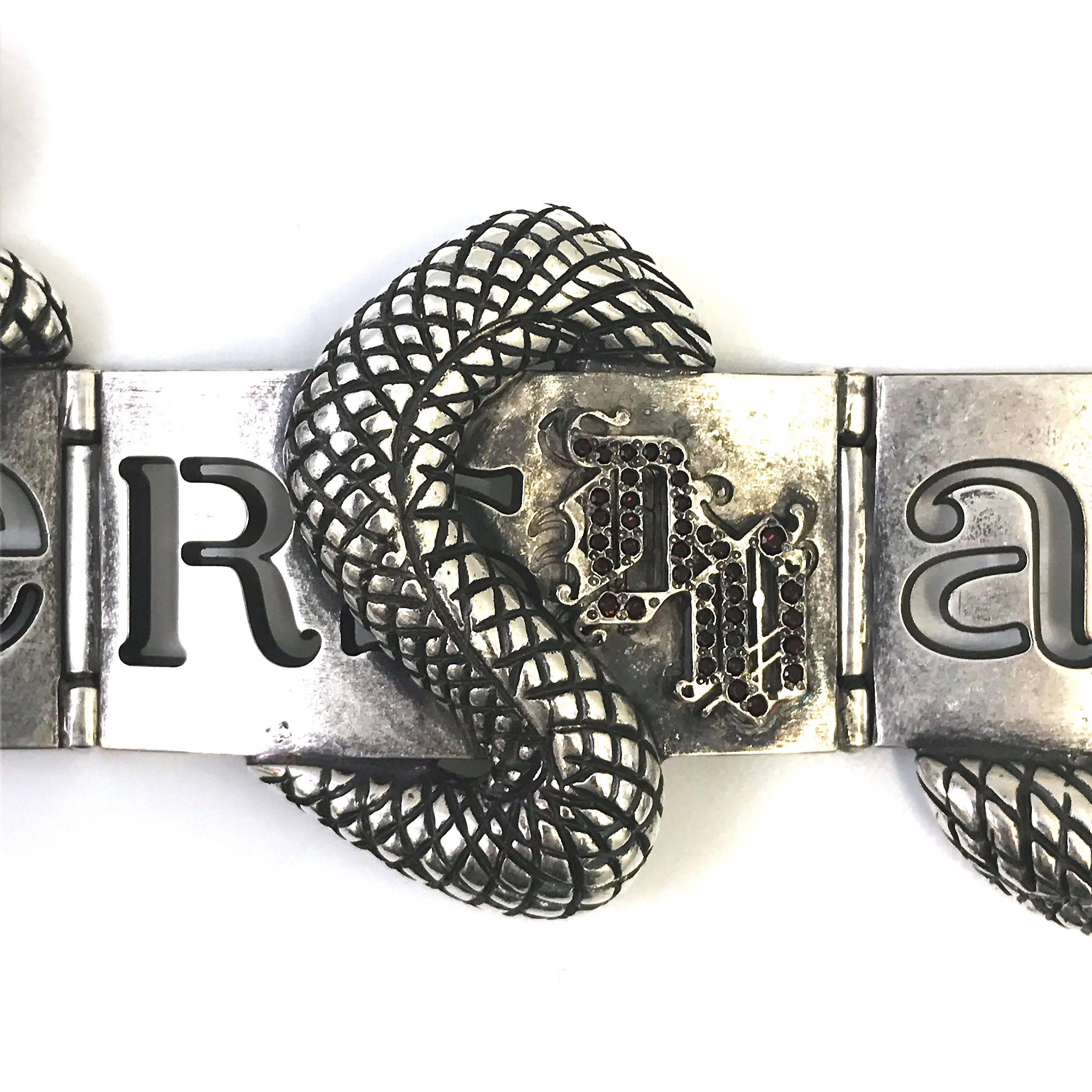 Choker serpent en métal Gianni Versace, années 1990  en vente 4