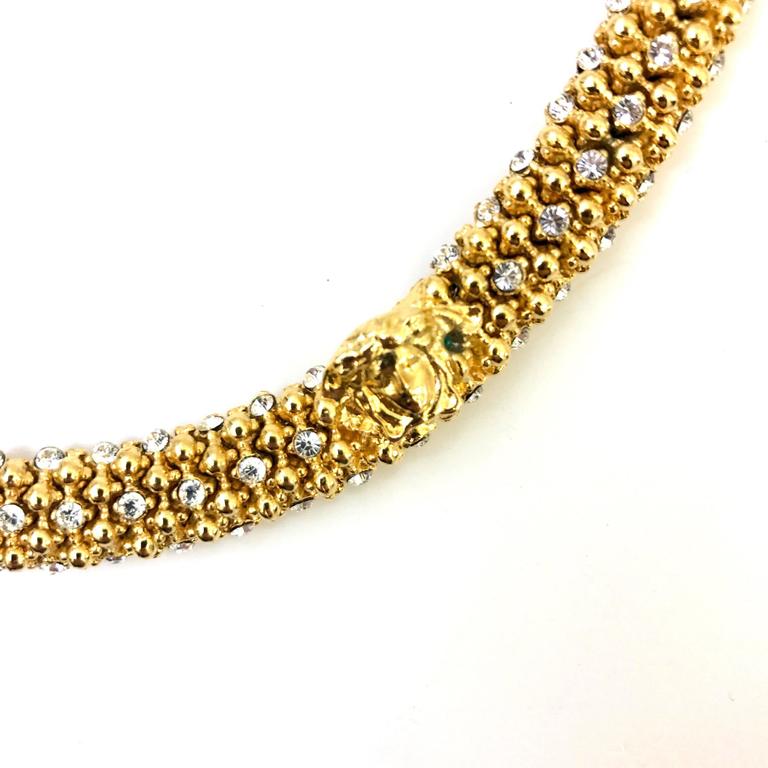Gianni Versace 1990s gold tone matinee necklace at 1stDibs | 90s versace dress gold chains price, gold chain render, esclava necklace Gianni Versace 1990s gold tone matinee necklace at 1stDibs | 90s versace dress gold chains price, gold chain render, esclava necklace