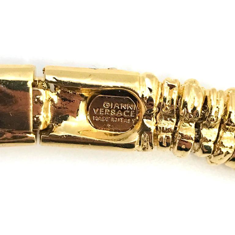 Gianni Versace 1990s gold tone matinee necklace at 1stDibs | 90s versace  dress gold chains price, gold chain render, esclava necklace