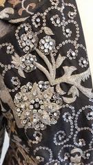 Tomasz Starzewski Black/gold/silver Evening Coat