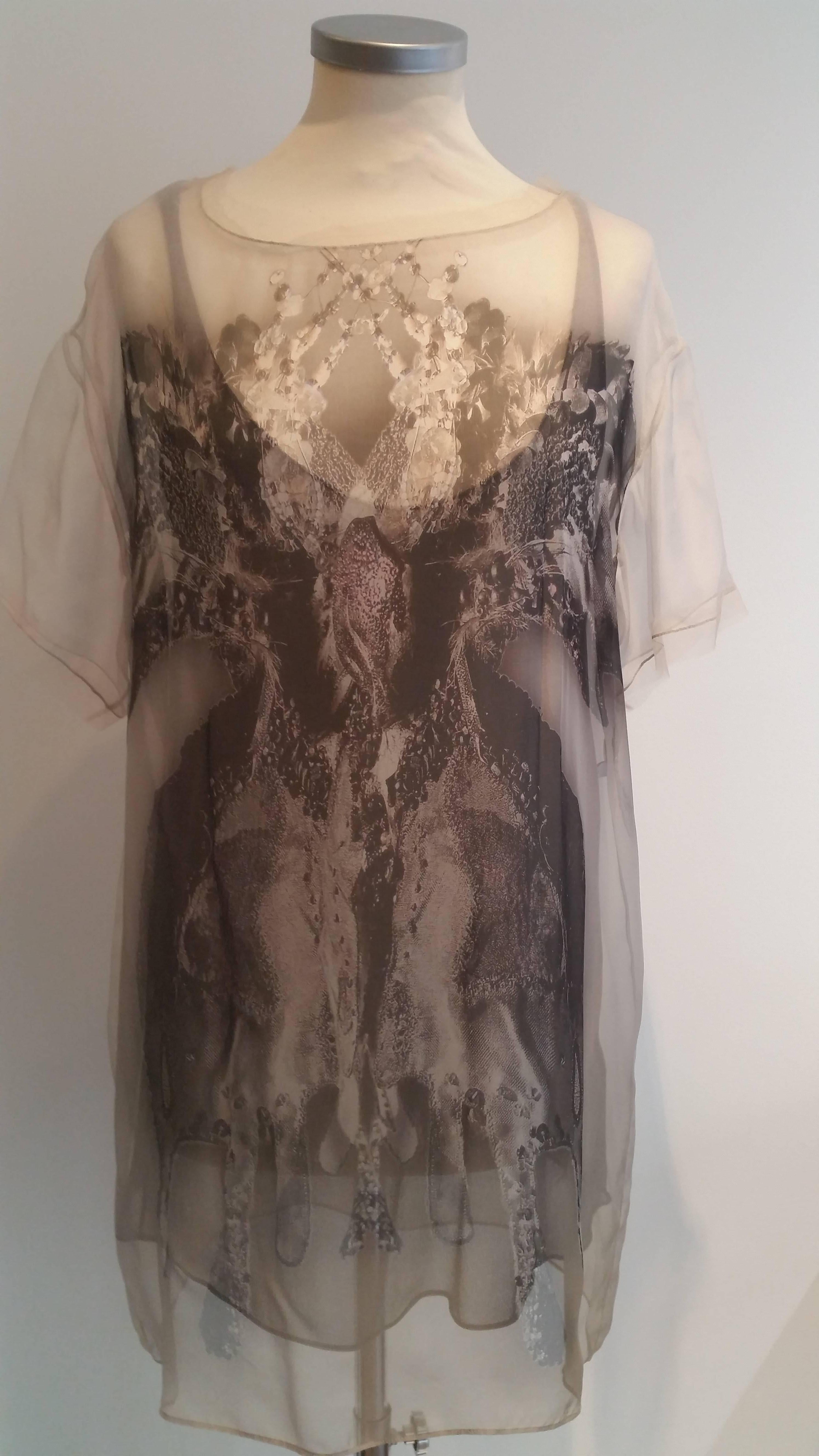 Women's Valentino Printed Silk Chiffon Mini Dress 