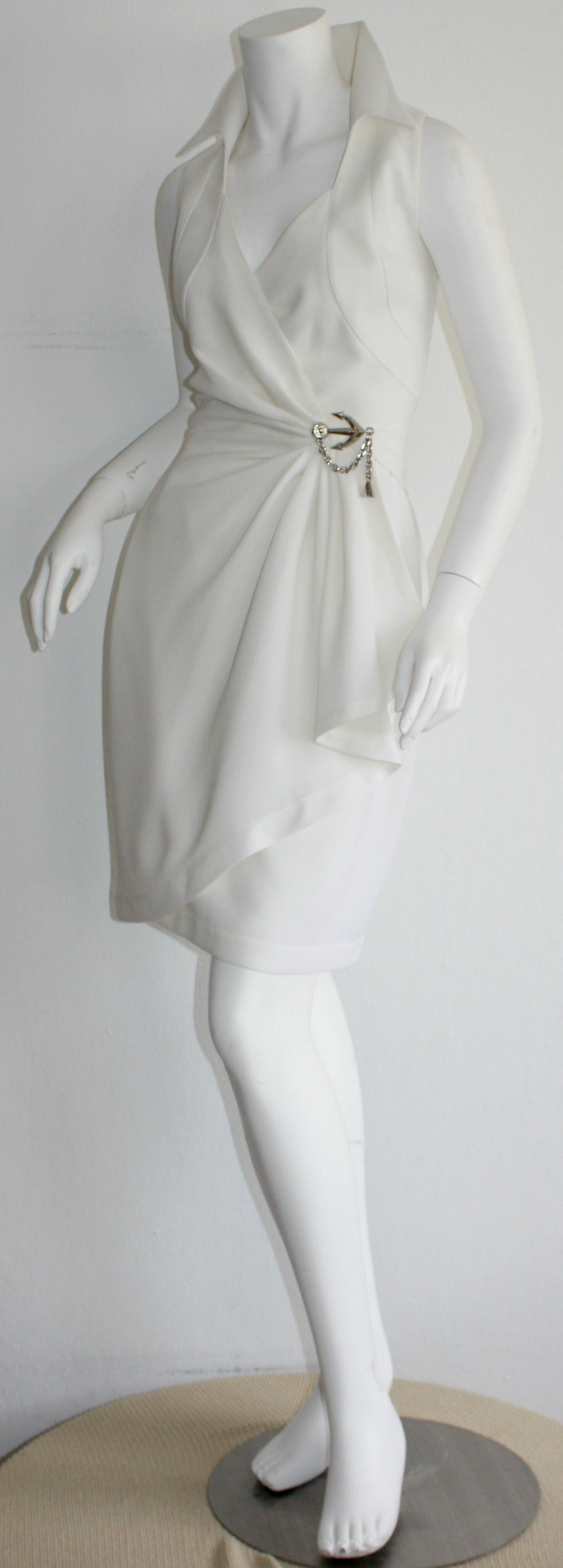 thierry mugler white dress