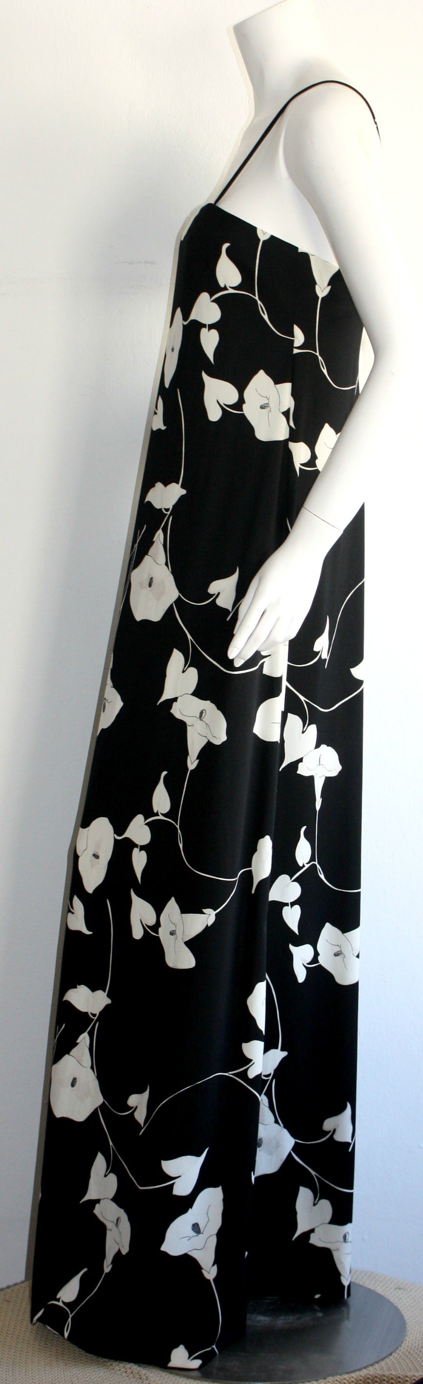 black and white maxi dress