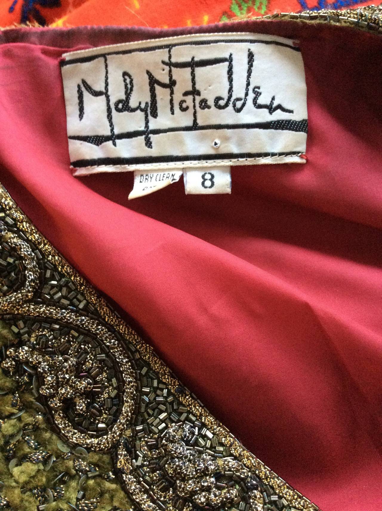 Mary McFadden Vintage Beaded Sequin 