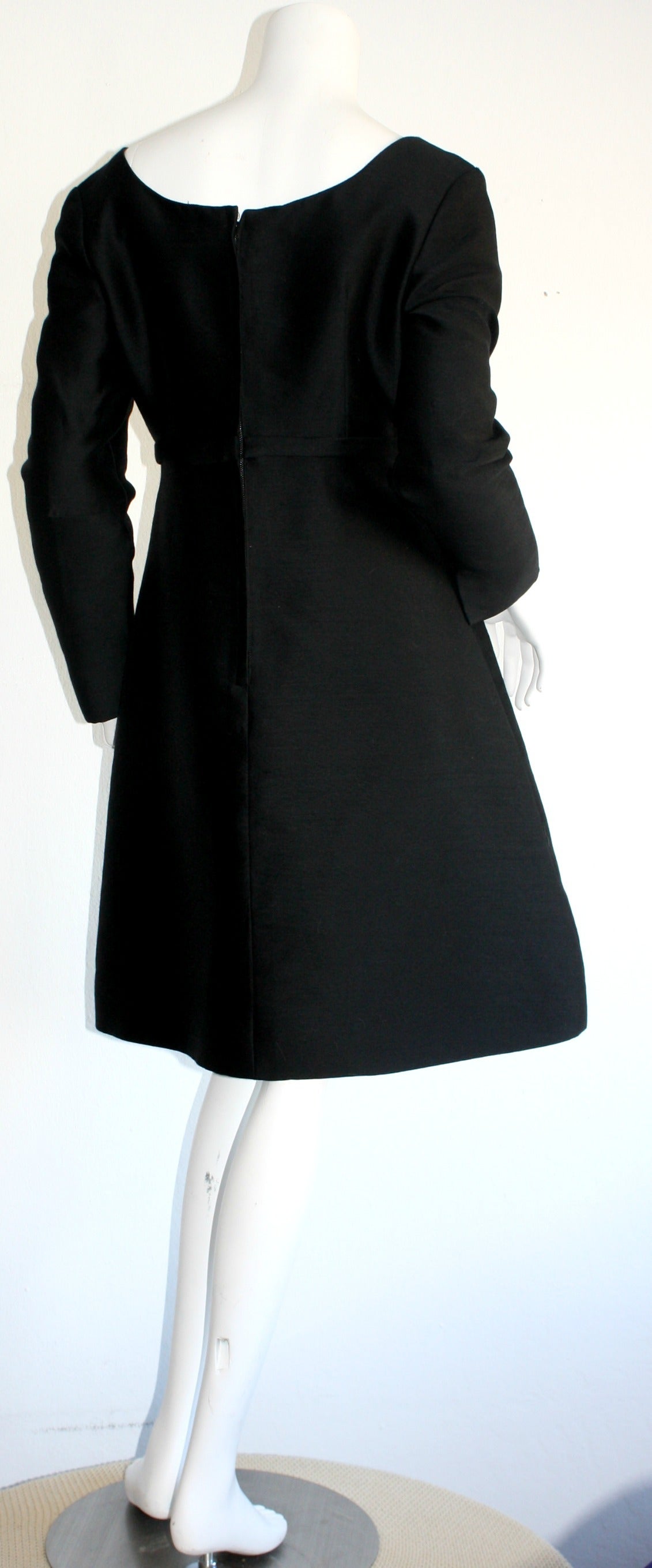 raw silk black dress