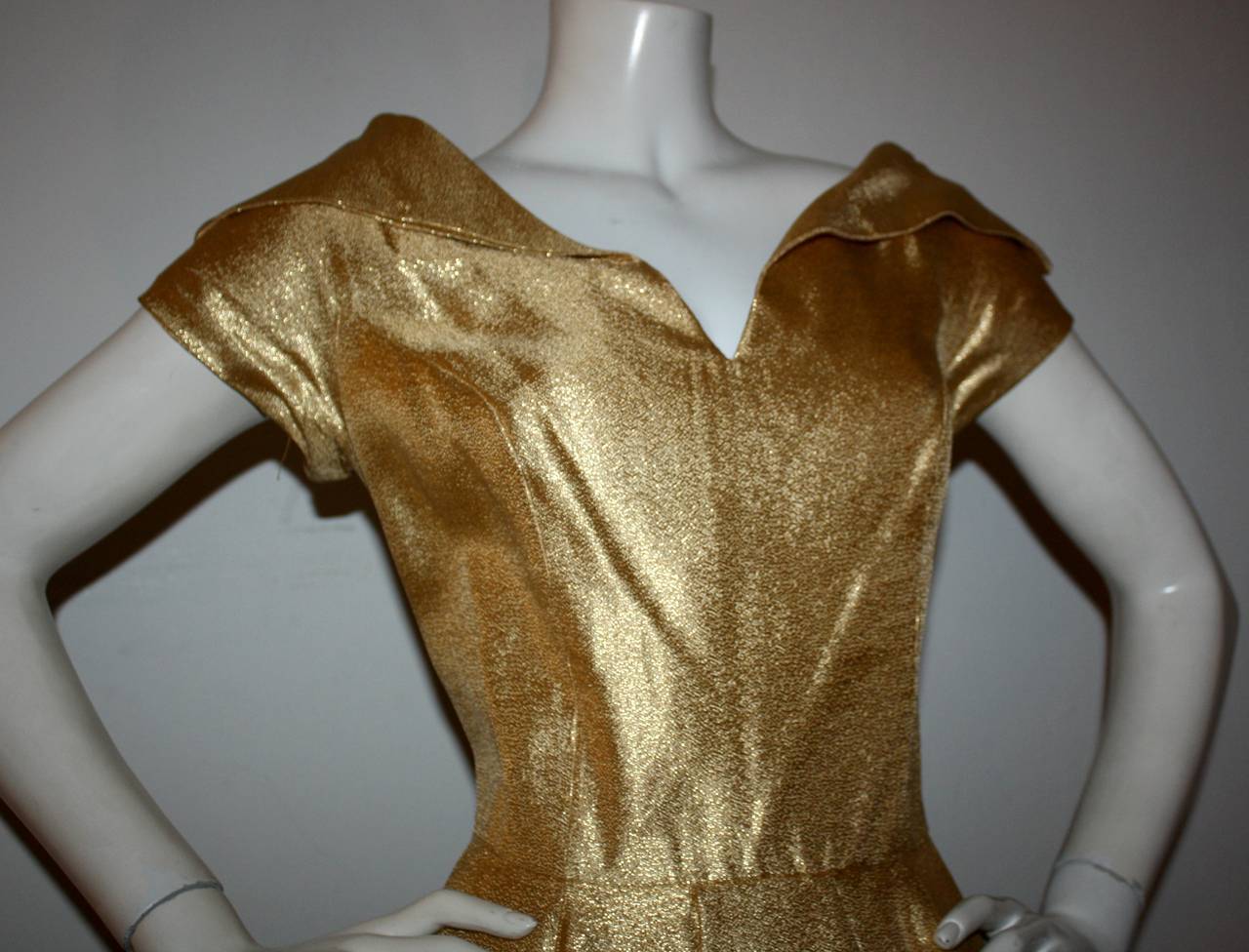 vintage gold dress