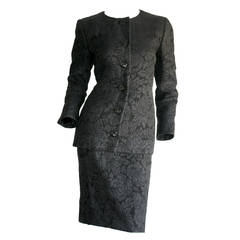 Retro Yves Saint Laurent Haute Couture Numbered Skirt Suit - Stunning!