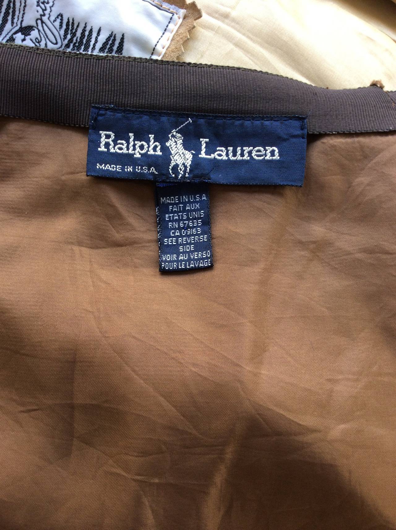 Vintage Ralph Lauren Blue Label Equestrian ' Hunting ' Wrap Skirt 3