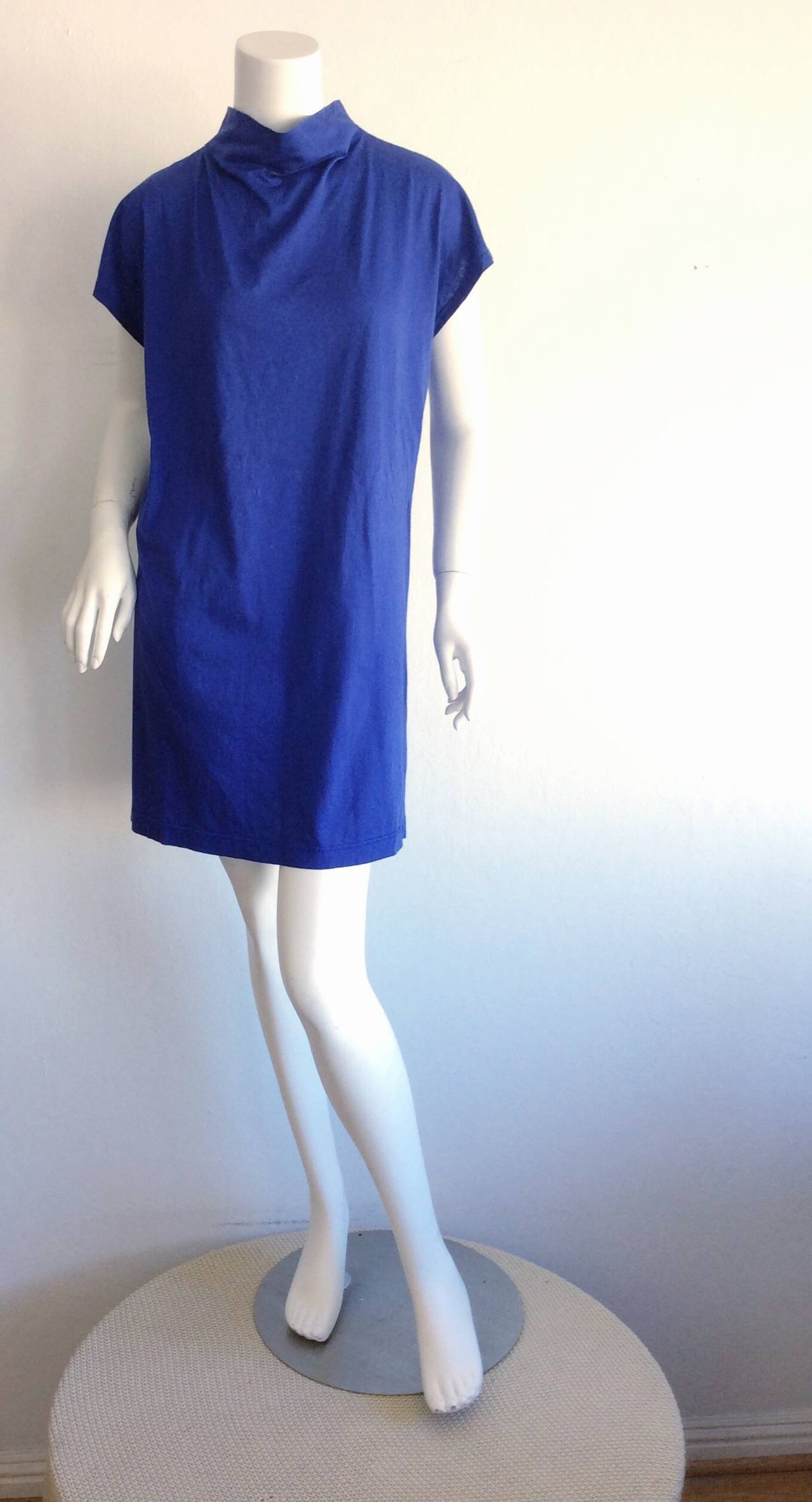 royal blue t shirt dress