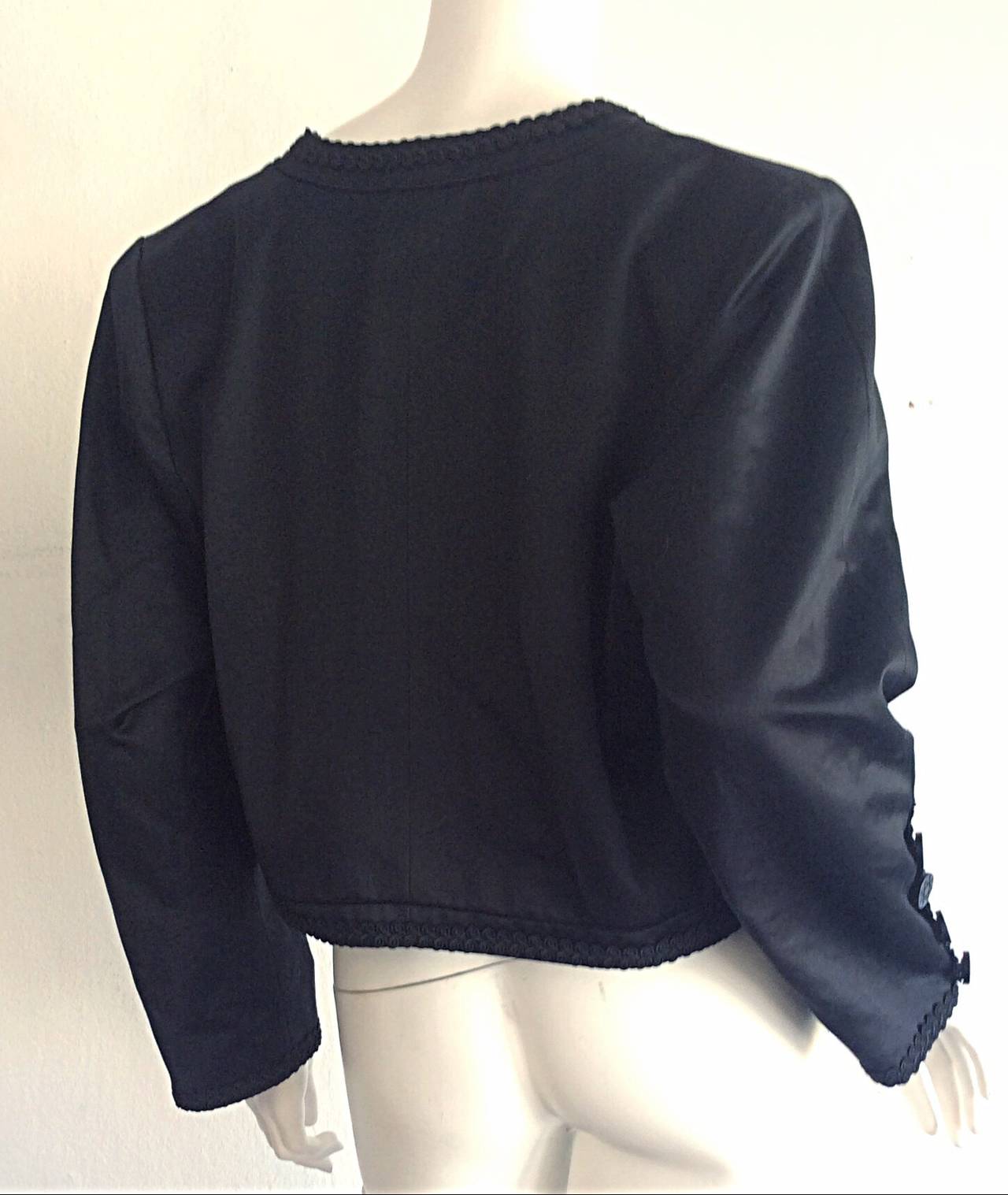 Vintage Yves Saint Laurent Rive Gauche ' Russian ' Intricate Cropped Jacket 4