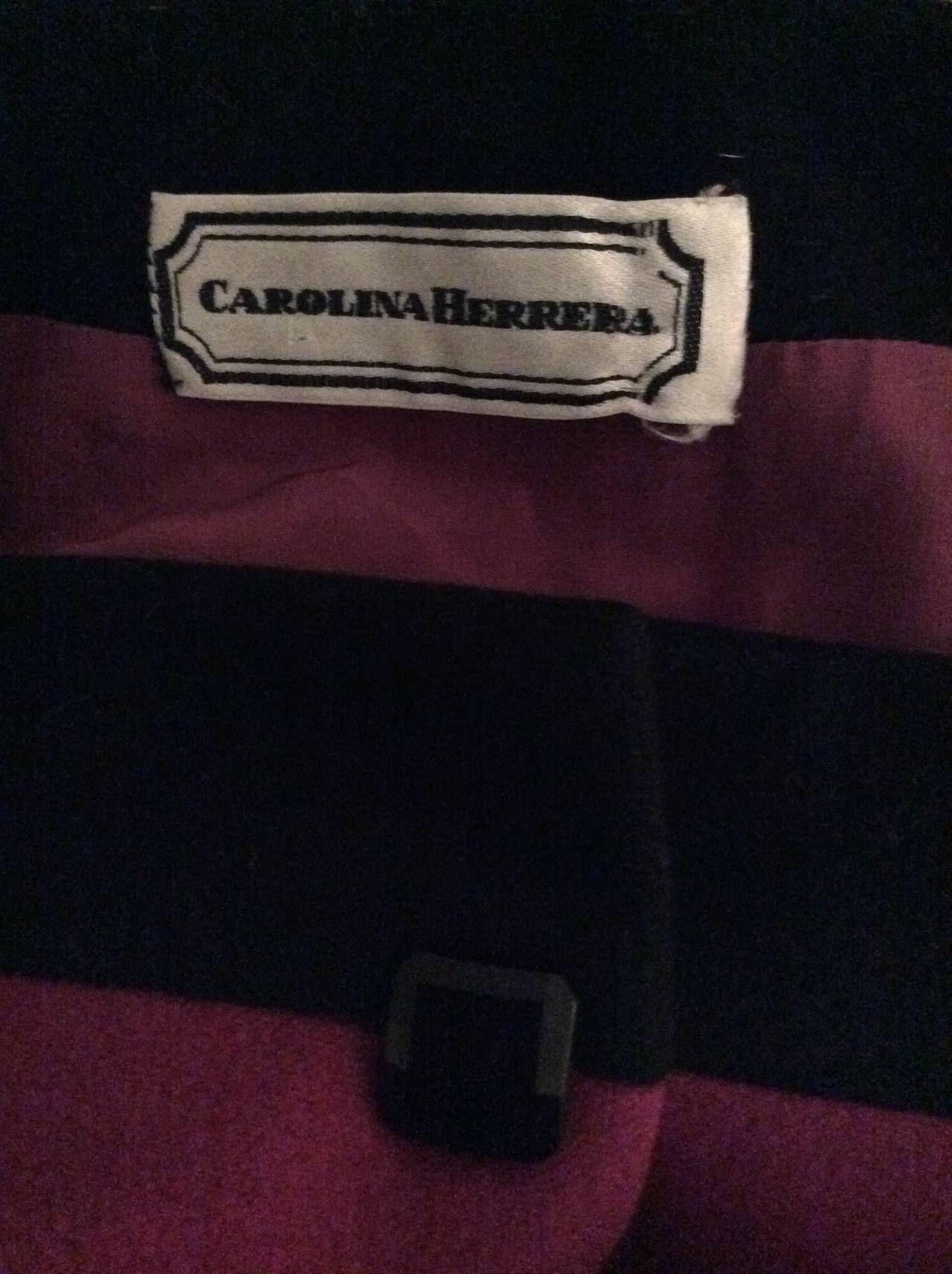 Chaqueta Vintage Carolina Herrera Rosa y Negra Color Block en Excelente estado para la venta en San Diego, CA