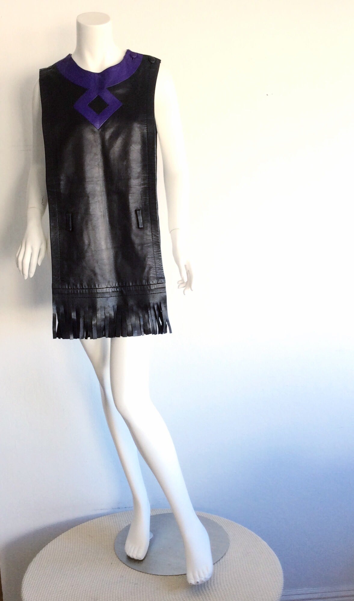 Tunique Vintage Pierre Cardin Années 1960 - Laine, Style Space Age Pop Art - Taille 40