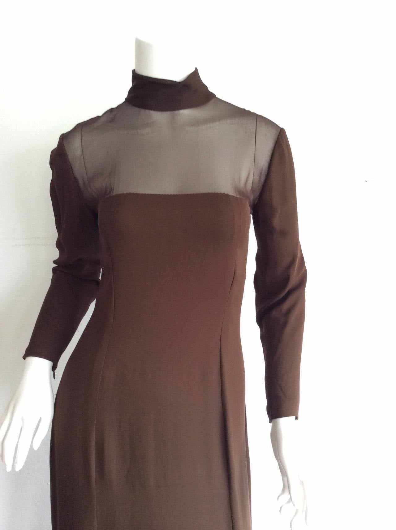brown flowy dress