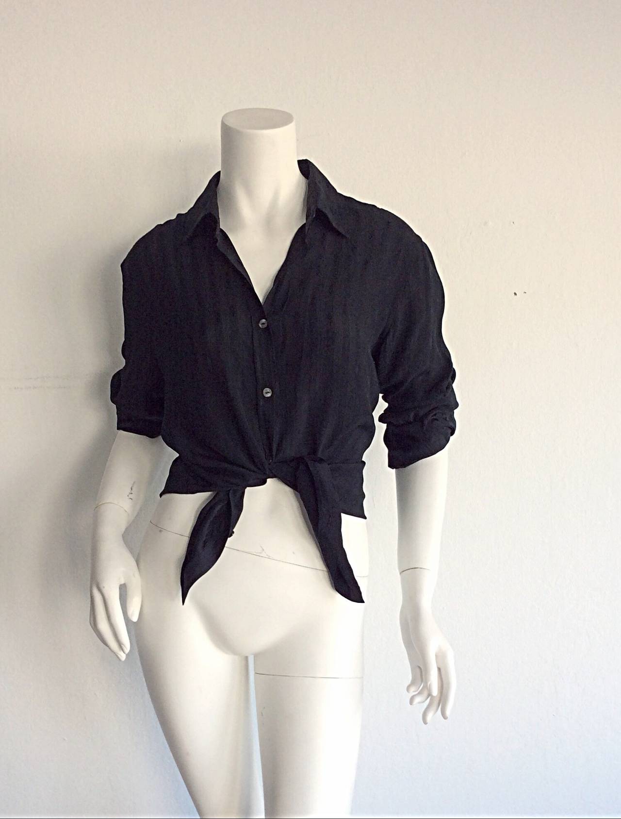 gucci black blouse