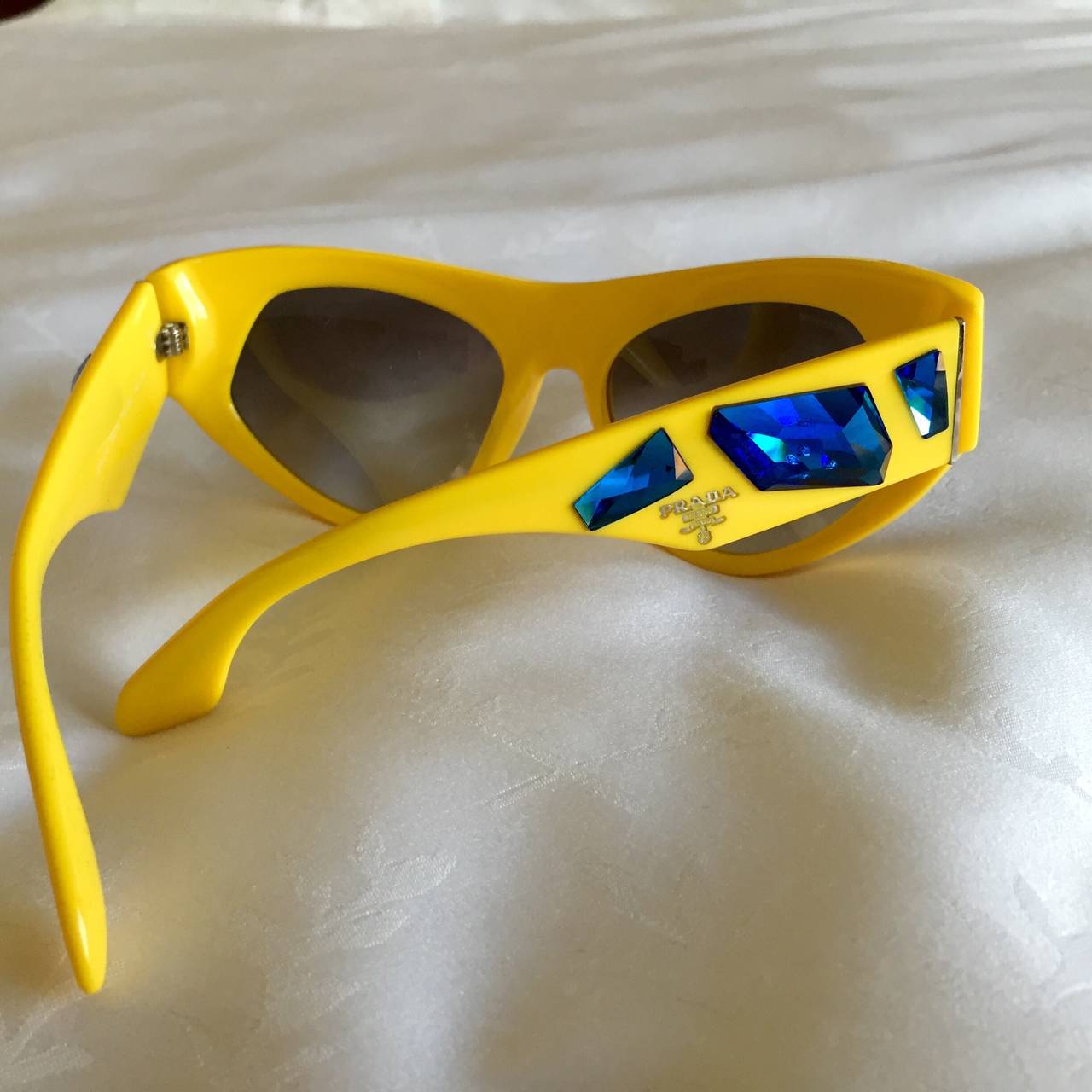 yellow prada sunglasses