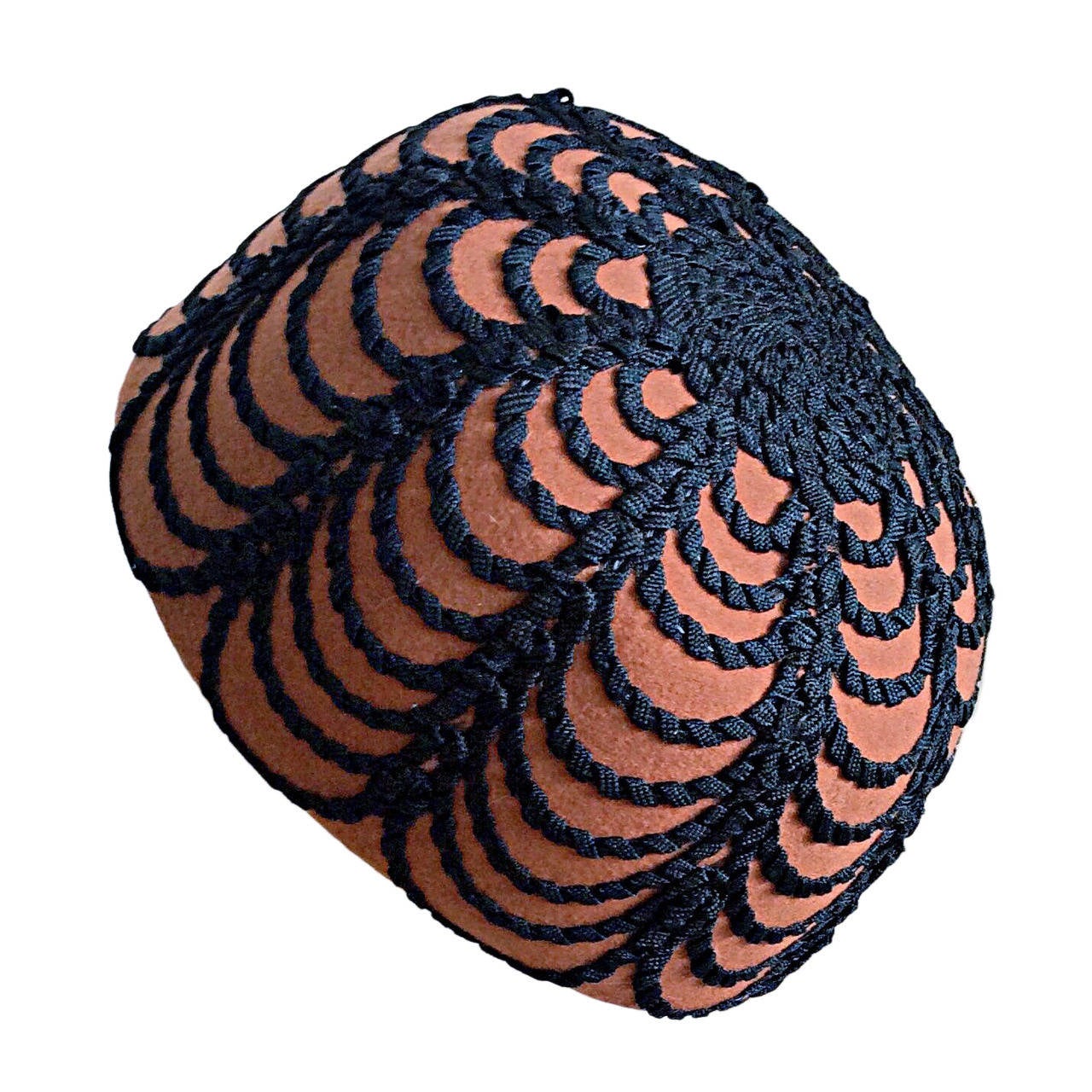 Henry Pollak for Glenover Incroyable chapeau pilulier russe vintage des années 1960 en vente