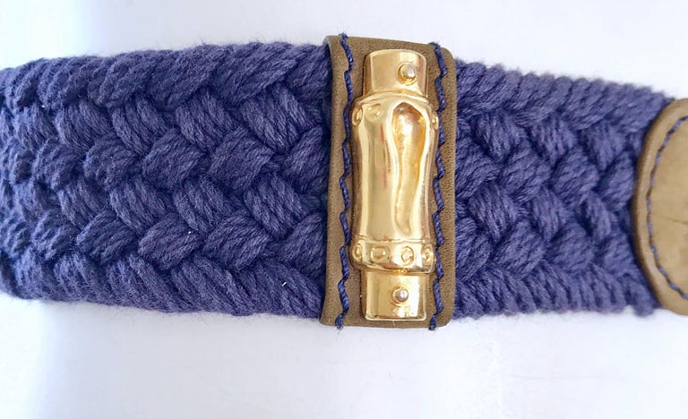 Vintage Escada by Margaretha Ley Navy Blue + Gold Nautical 