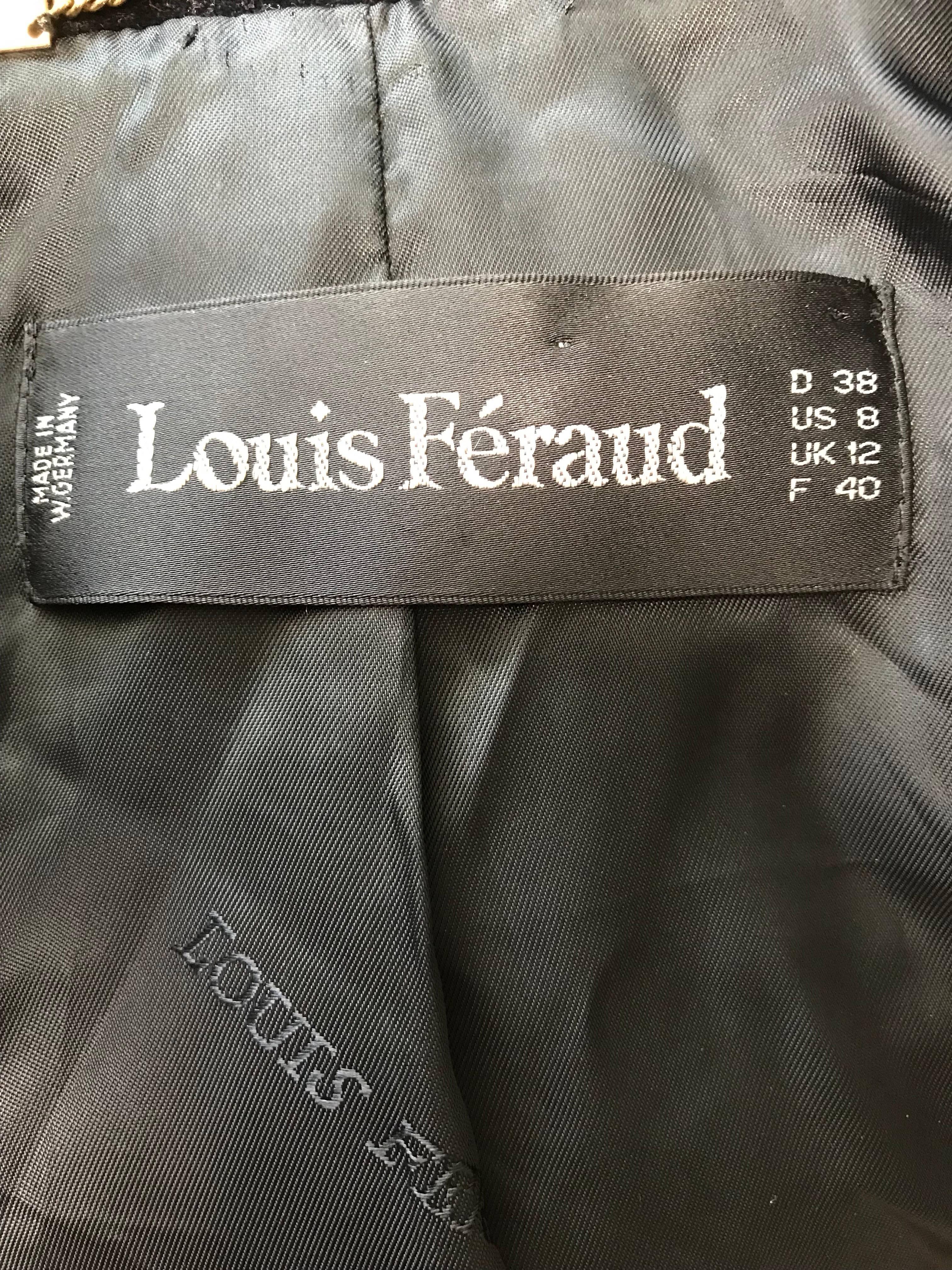 1990s Louis Feraud Red + Black Beaded Tassel Size 8 Cropped Silk Bolero Jacket 3