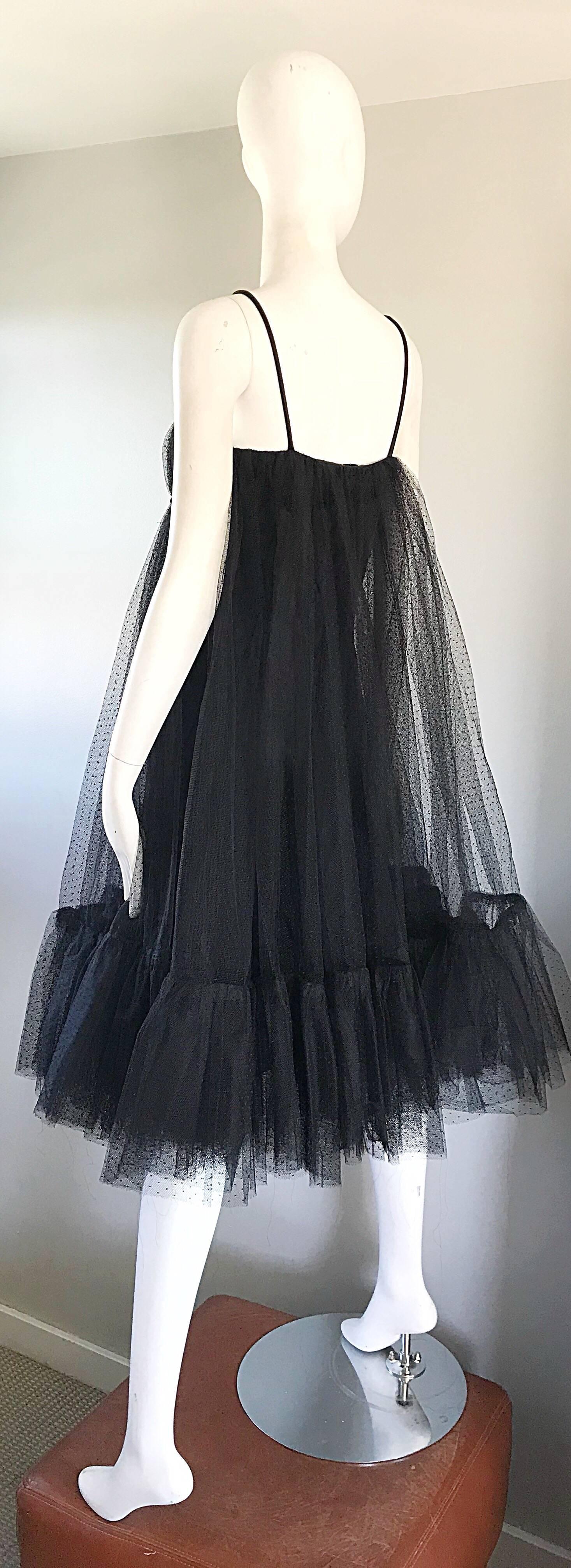 black silk babydoll dress
