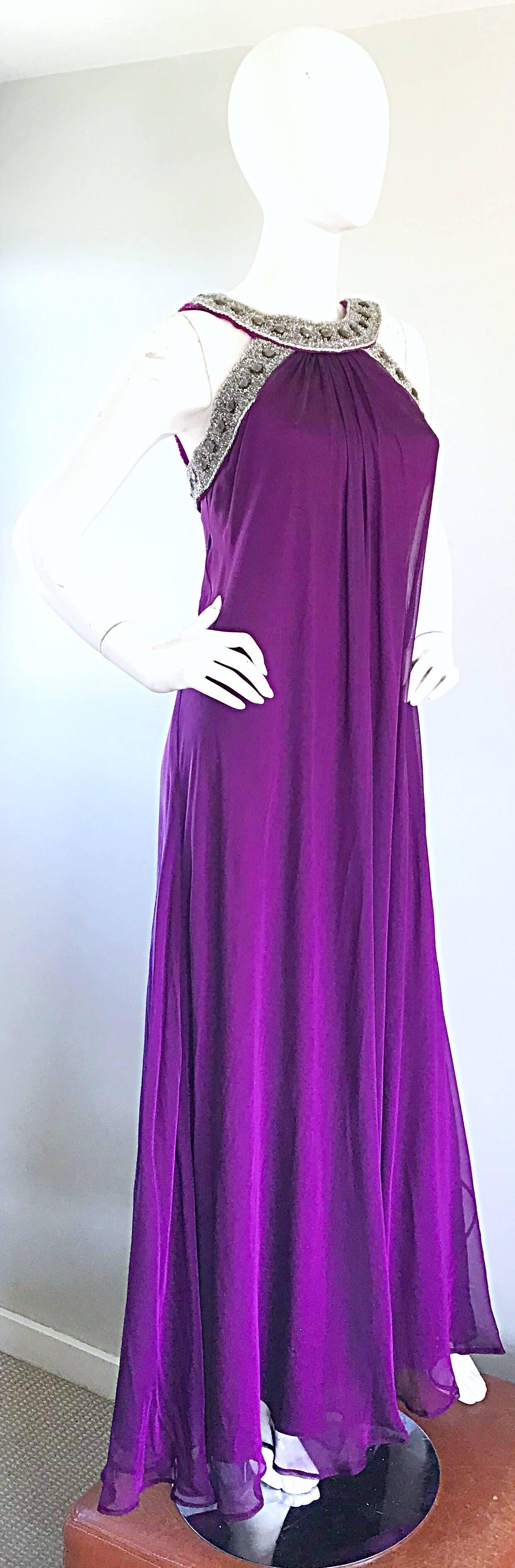 purple grecian dress