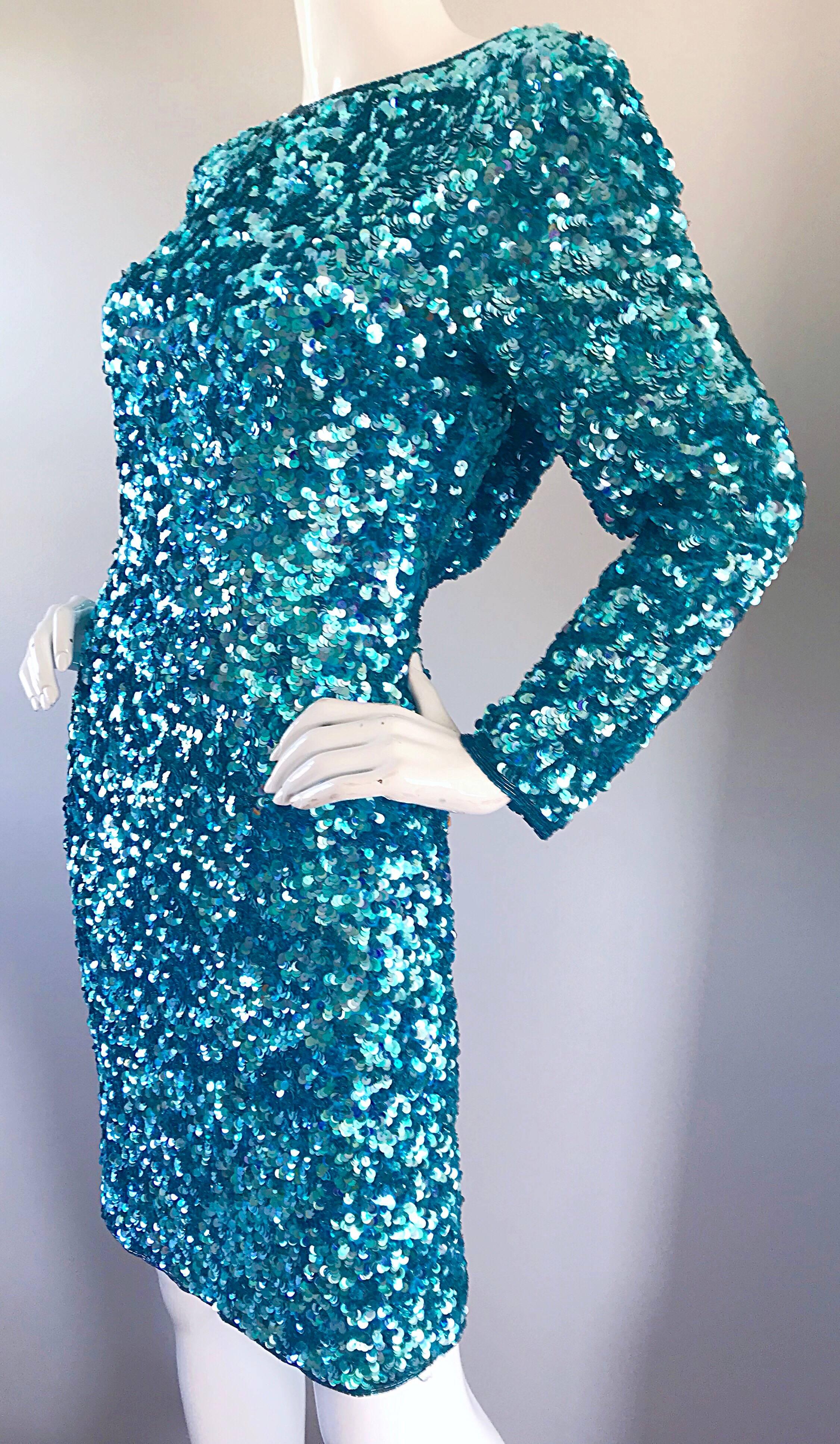 turquoise sparkly dress