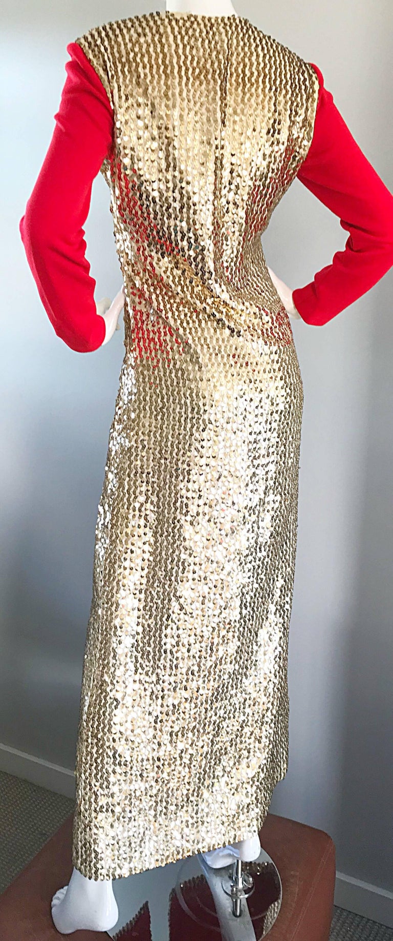 slim fit dress slacks Minnie Driver Gold Sequin 2024 Oscars After Party Dress main image 0
