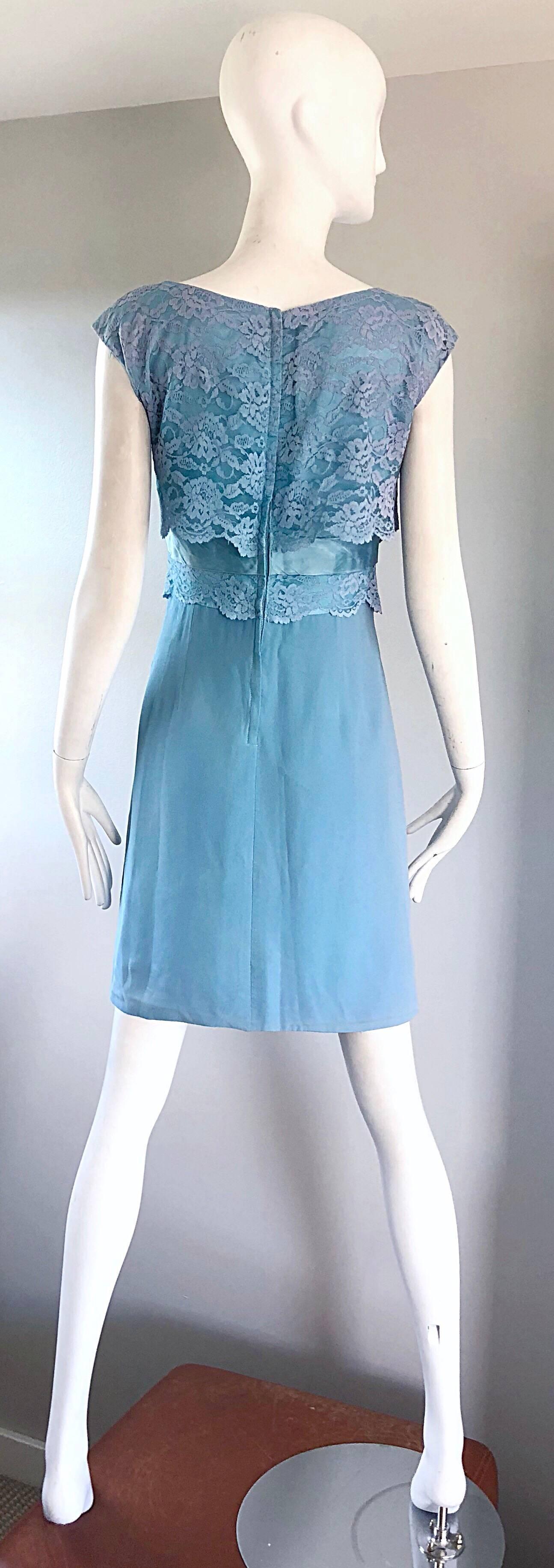60s blue dress
