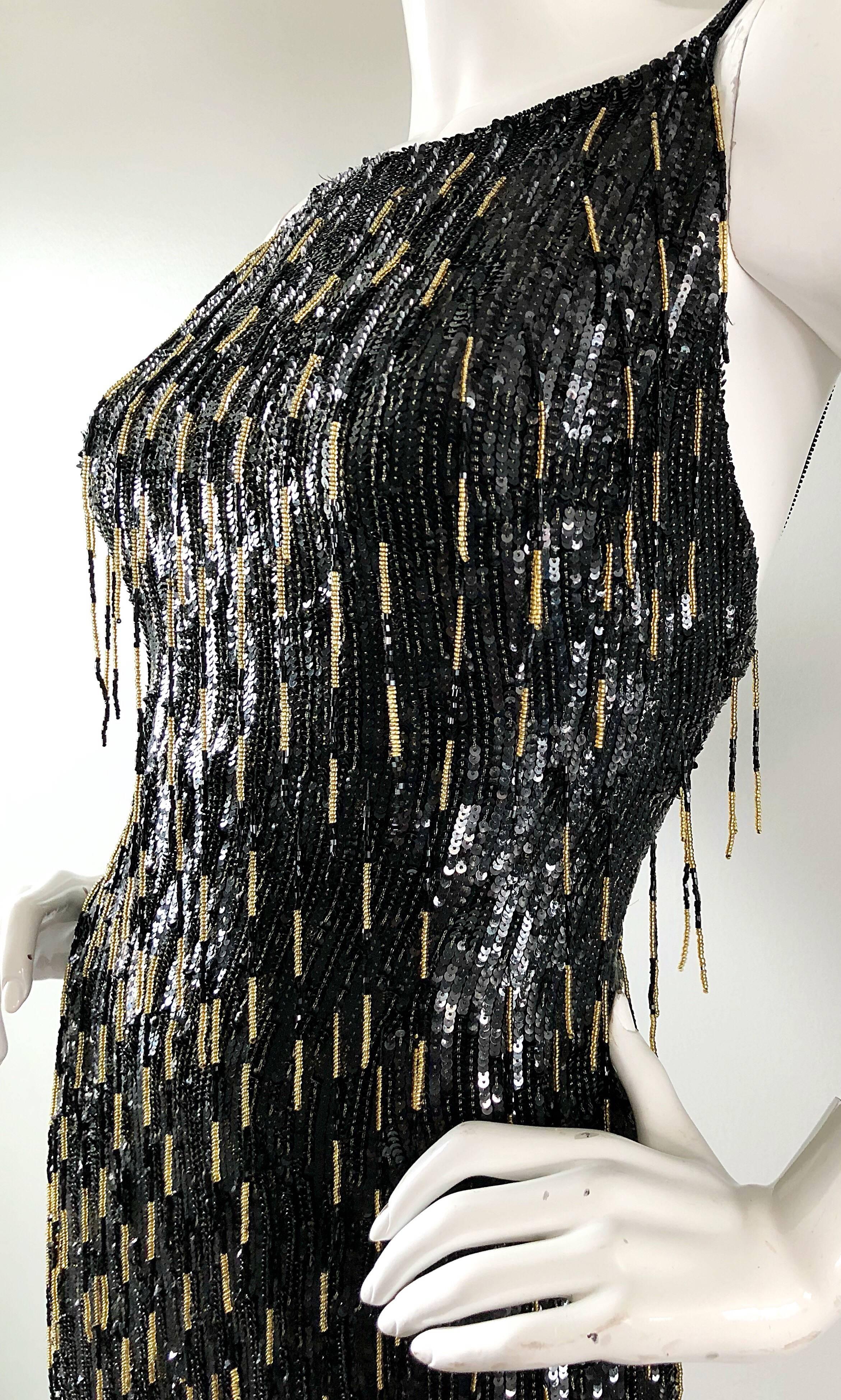 black and gold gown