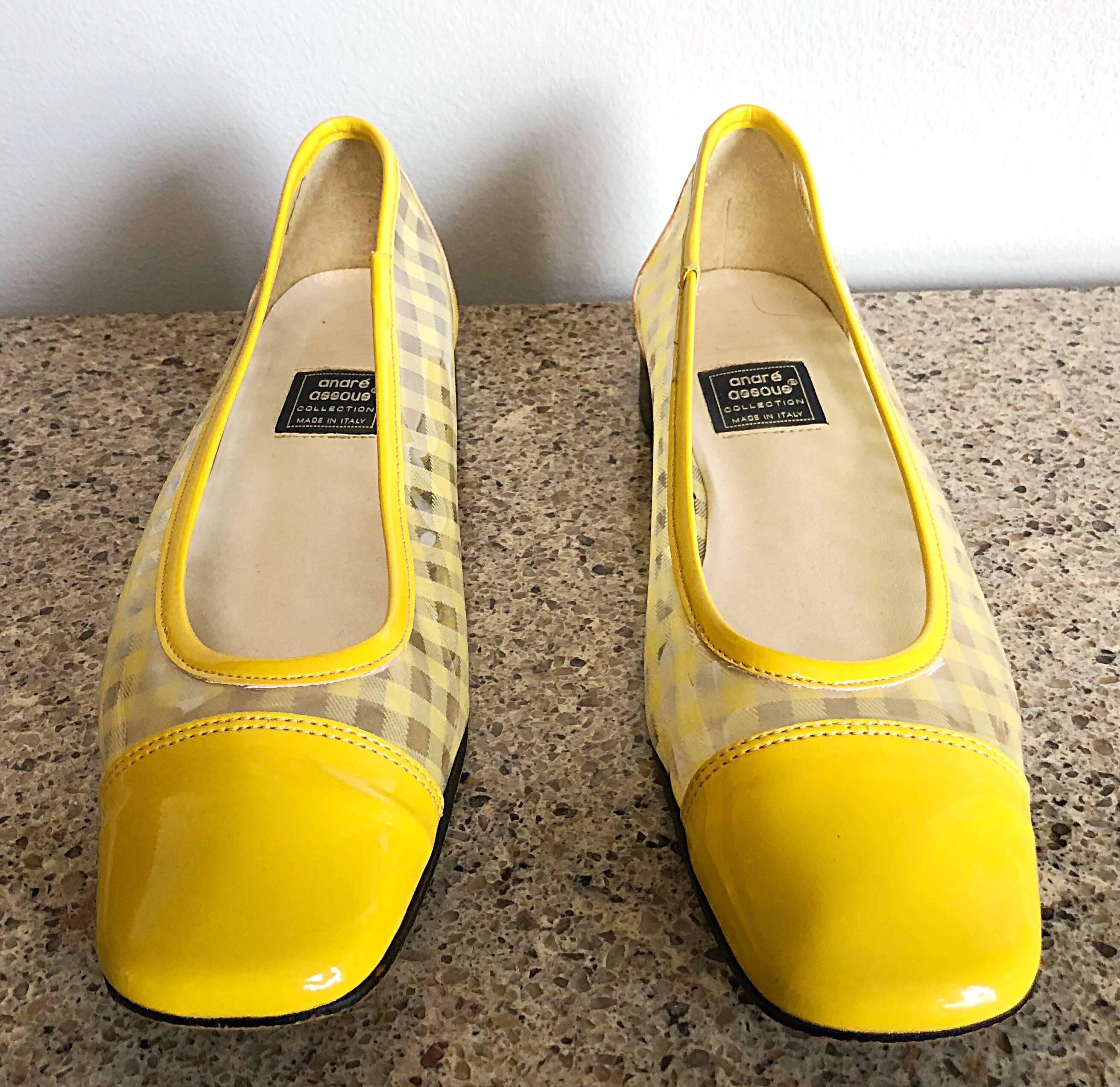 vintage yellow shoes