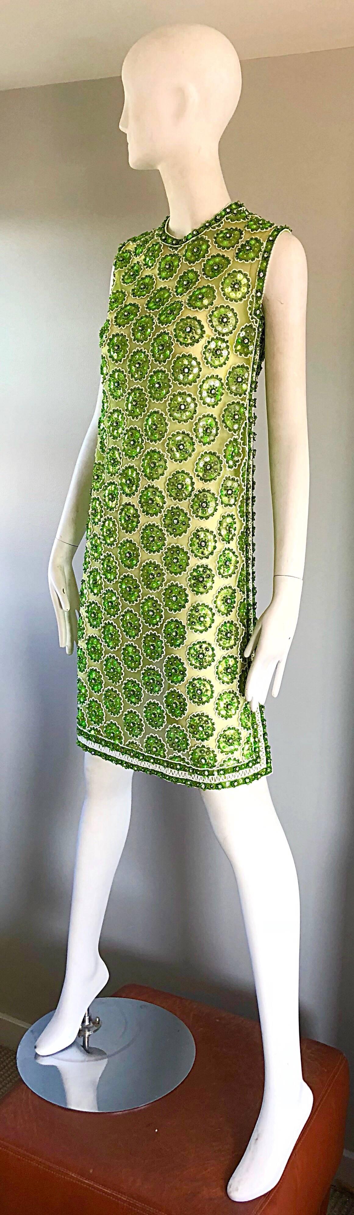 lime green sequin dress