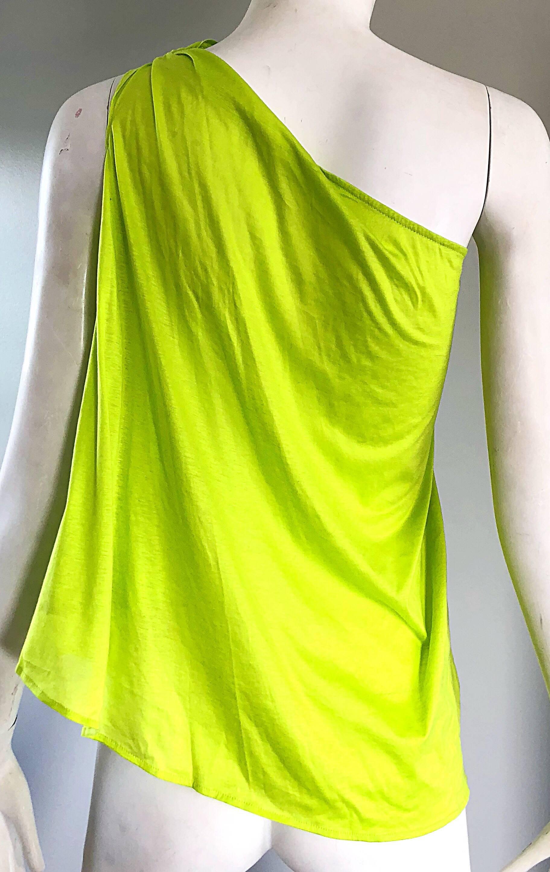 lime green blouse