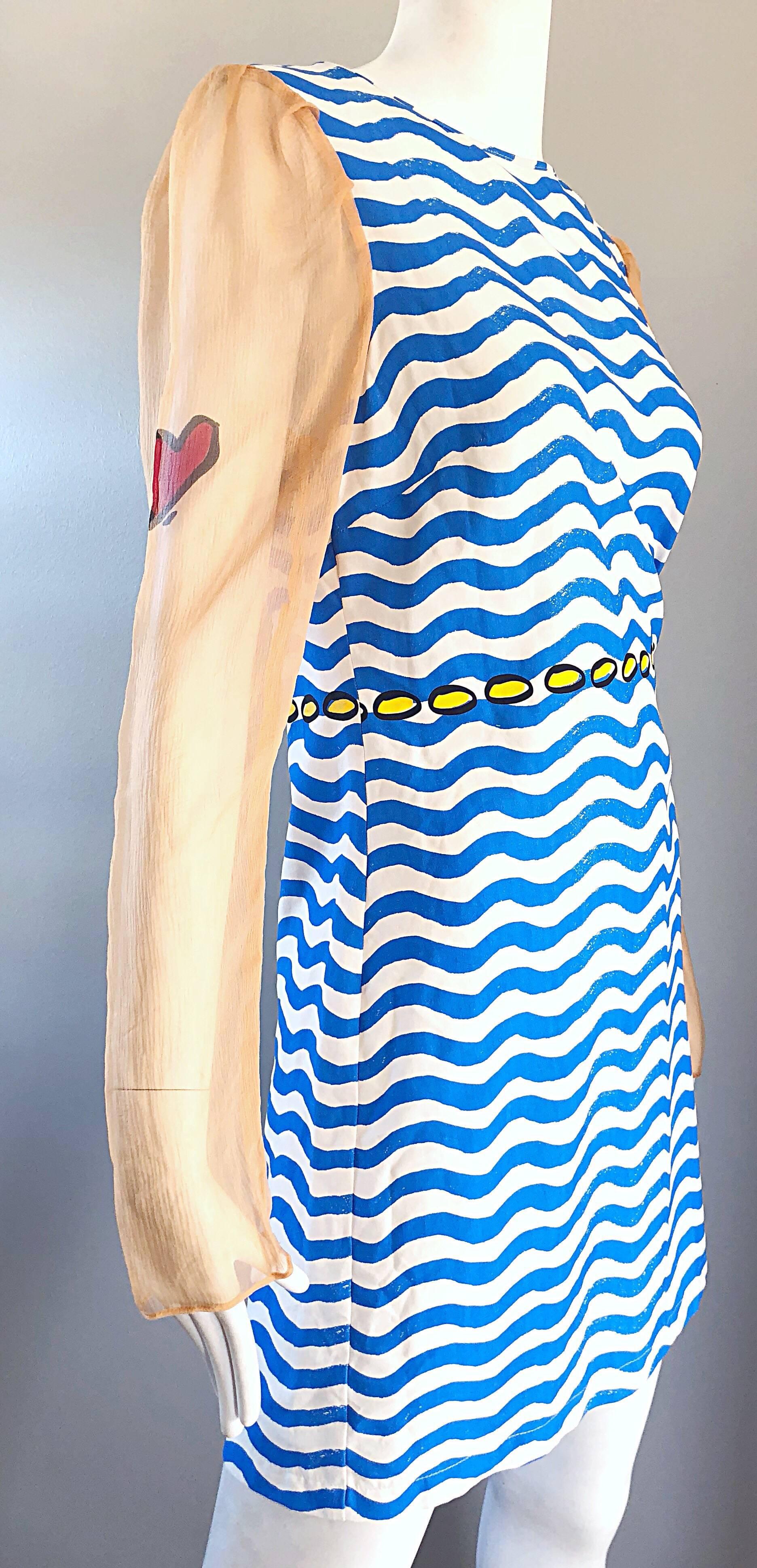 Beige The Rodnik Band Limited Edition Nautical Novelty Tattoo Print New Size 10 Dress For Sale