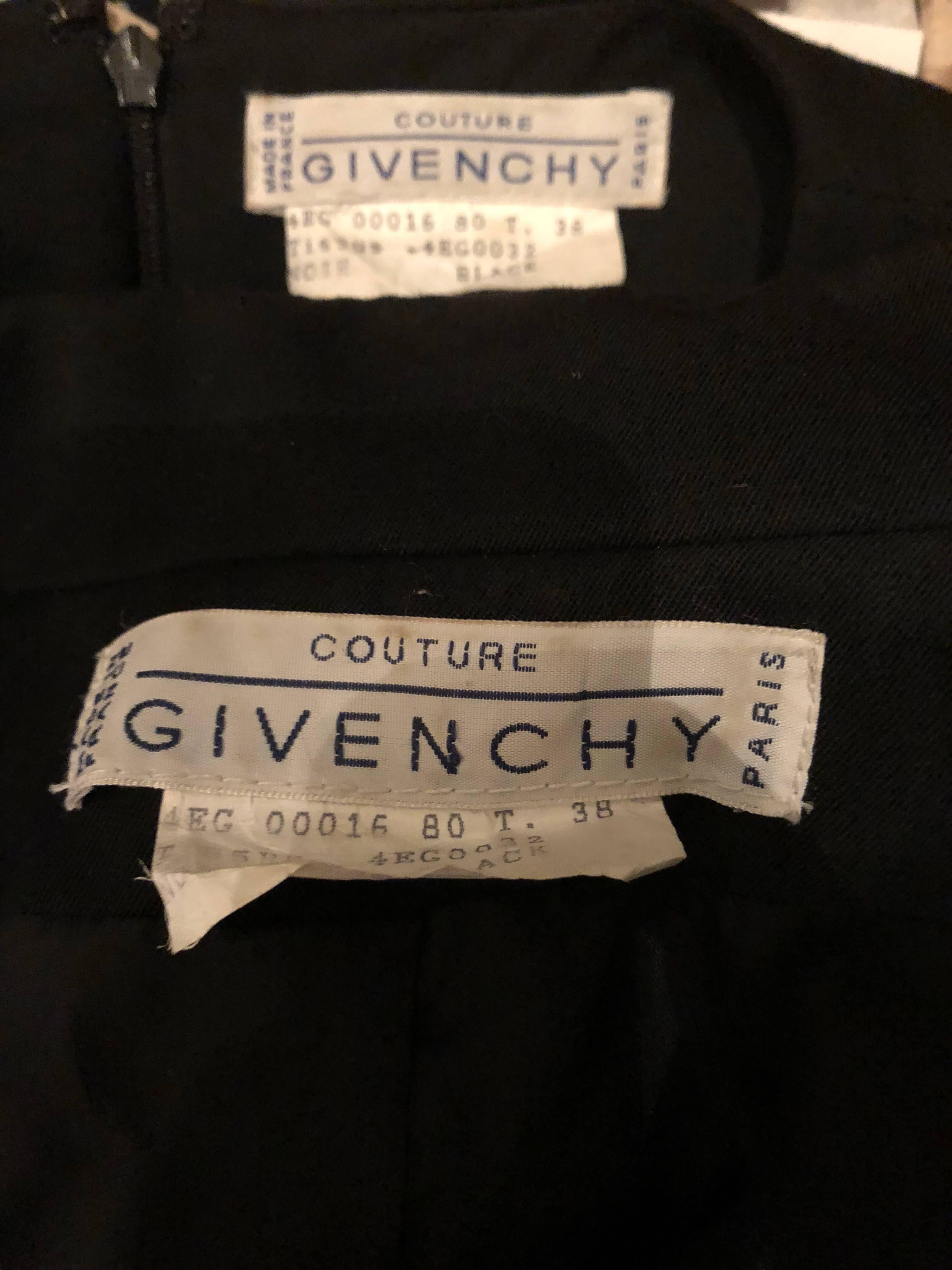 Alexander McQueen for Givenchy Couture Vintage Black Jumpsuit + Cropped Jacket  5