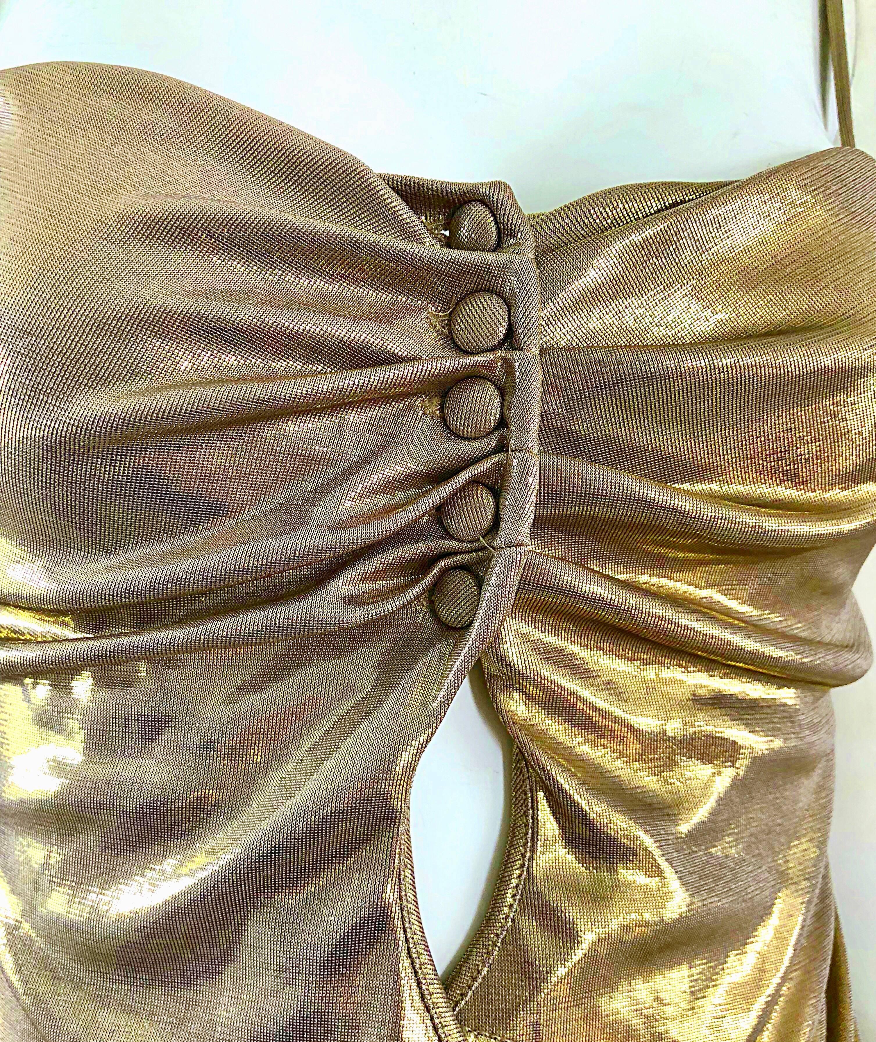 gold lame tops