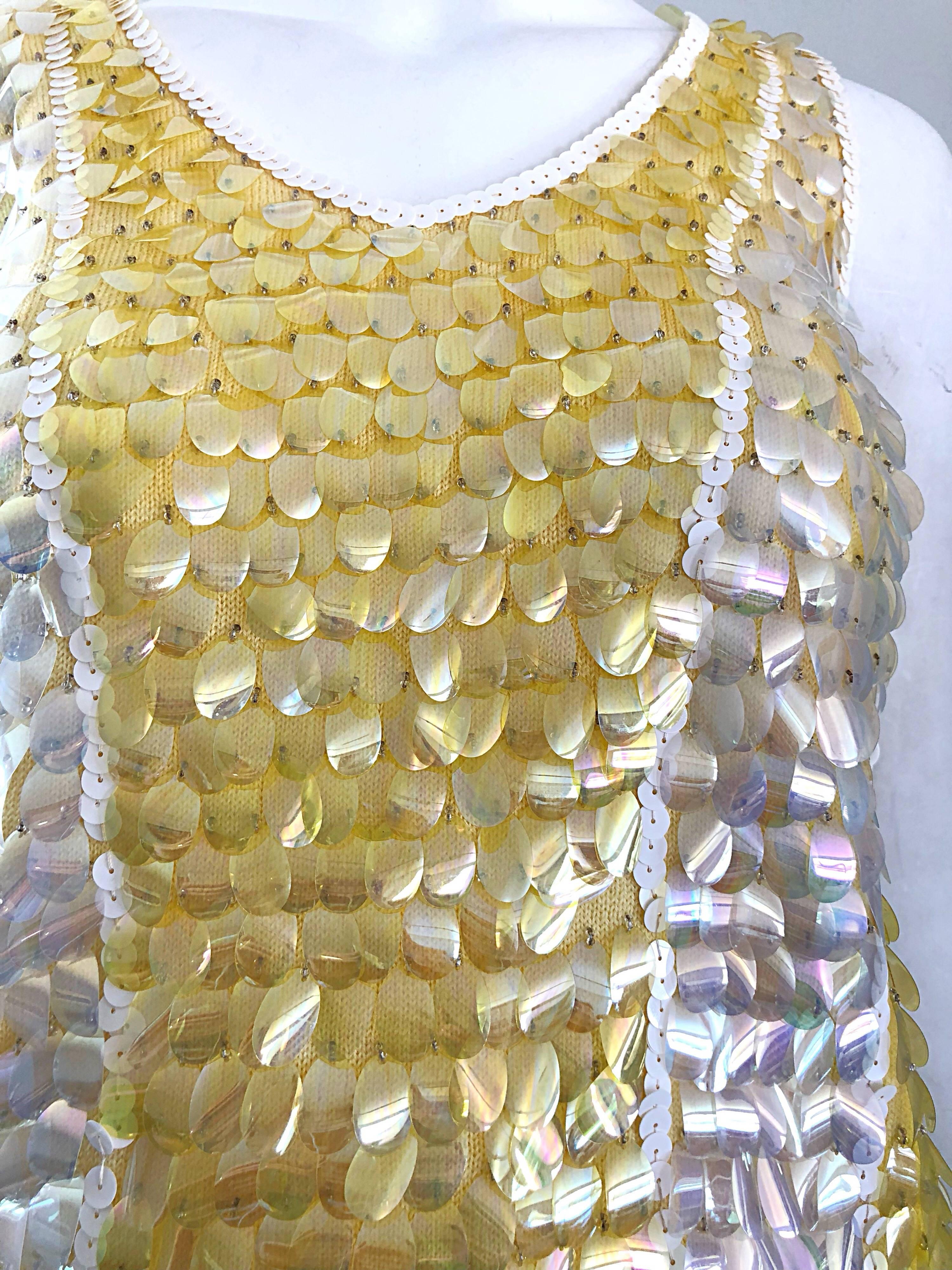 yellow sparkly top