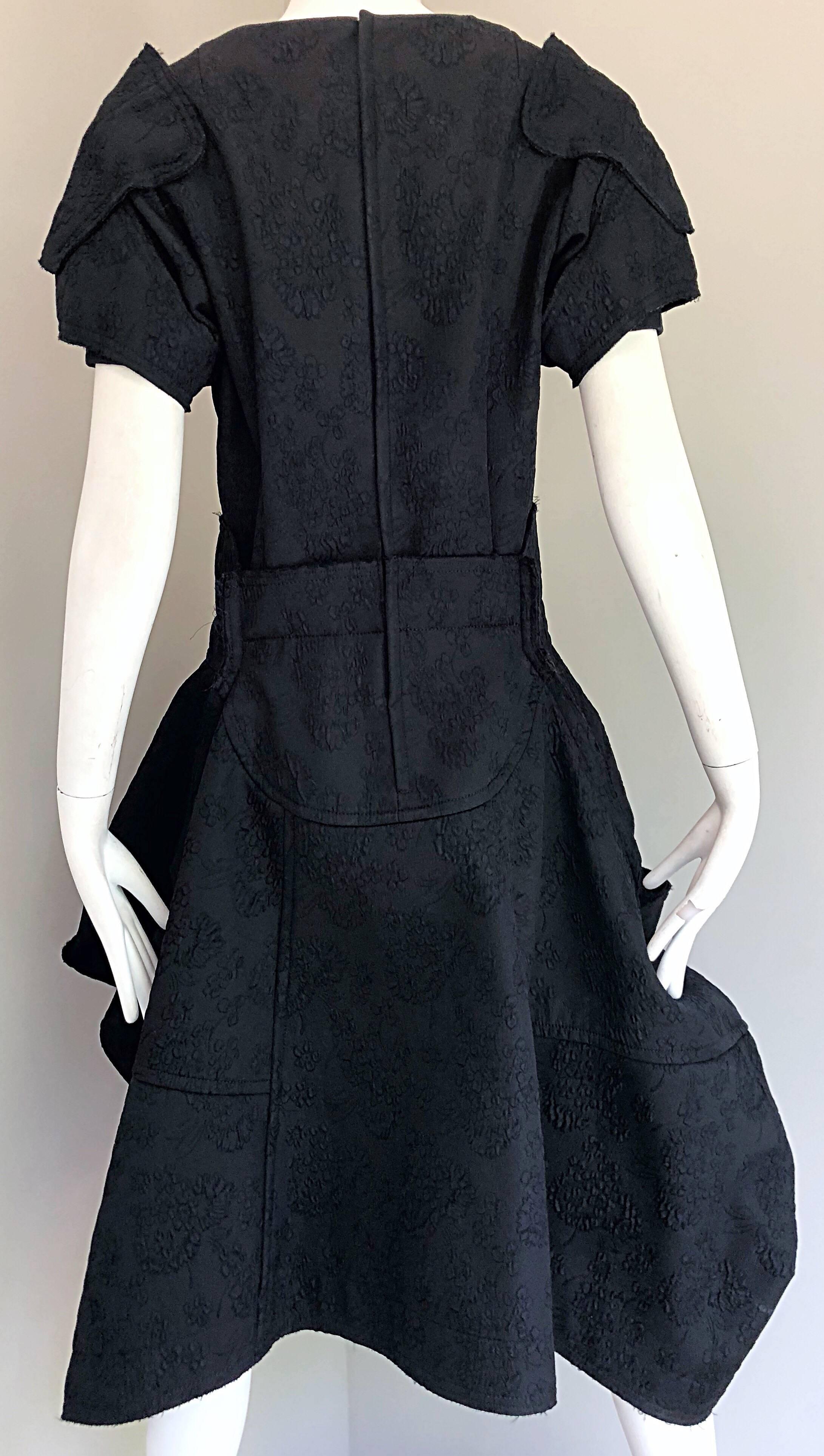 Comme Des Garcons Samurai 2016 Collection Black Avant Garde Collectible Dress In New Condition In San Diego, CA