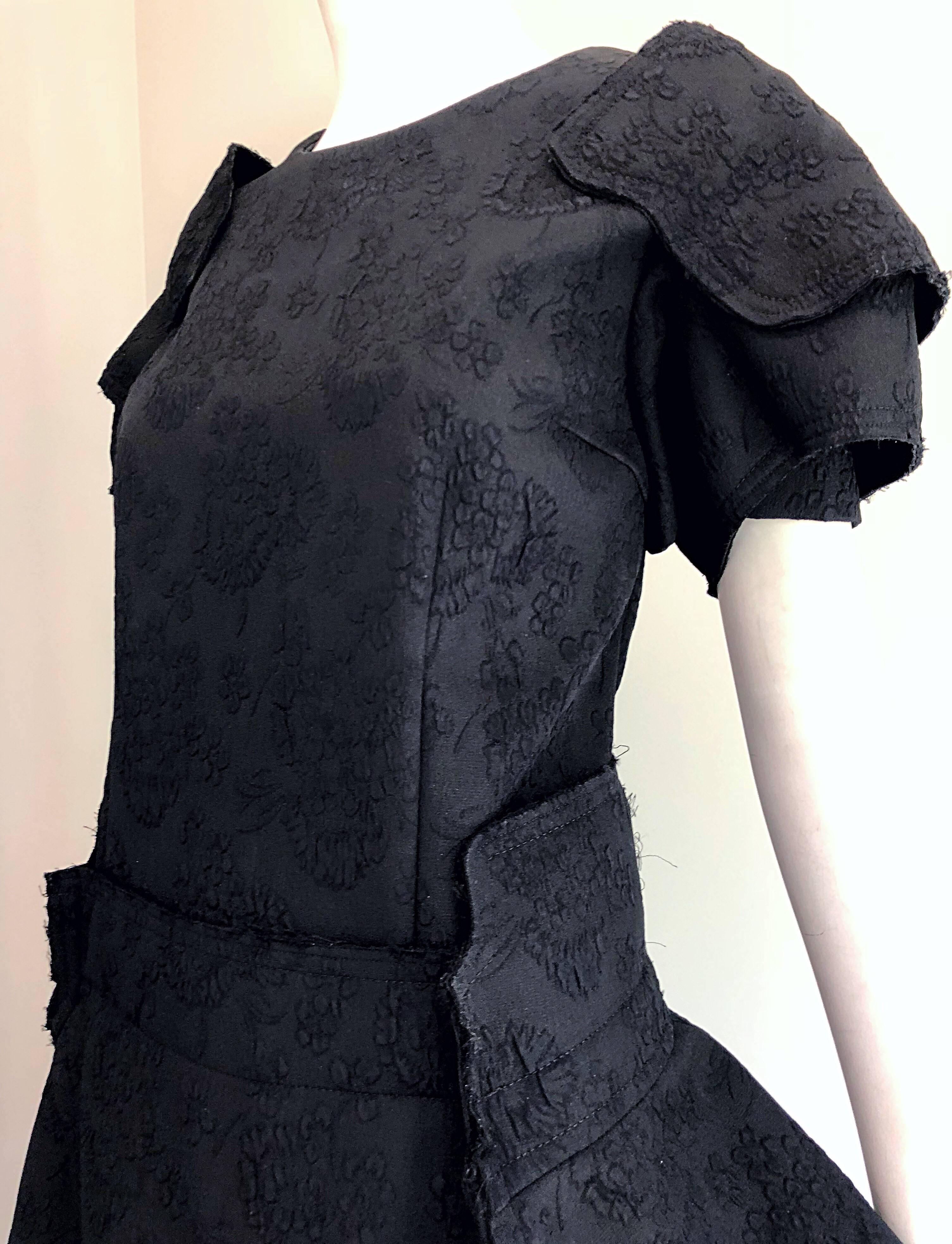 Women's Comme Des Garcons Samurai 2016 Collection Black Avant Garde Collectible Dress